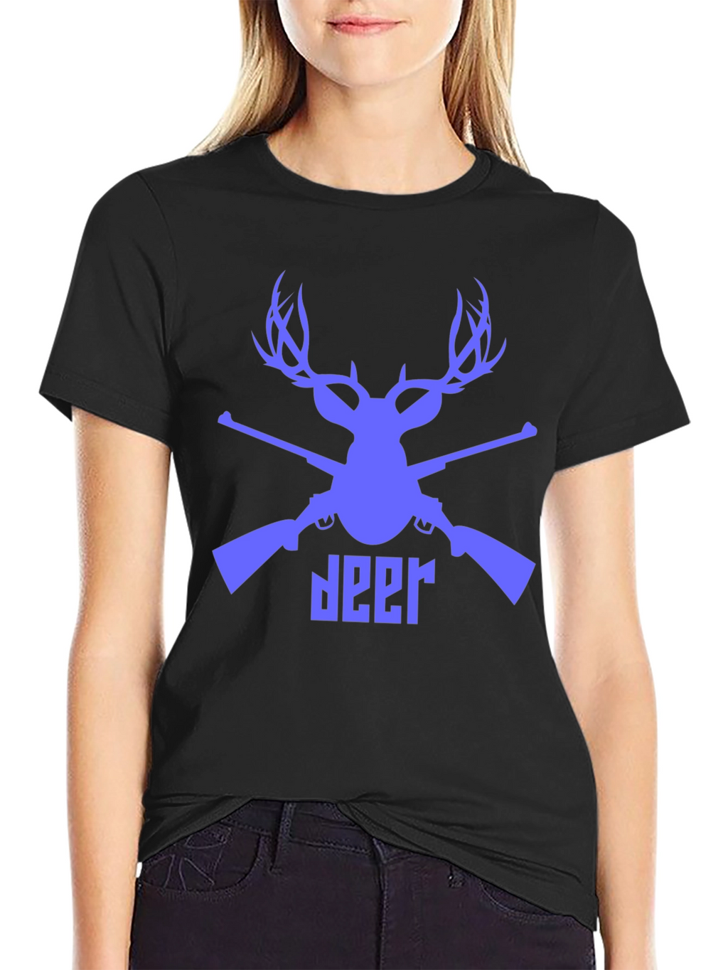 Deer Hunter Graphic Tee - Mens Black T-Shirt