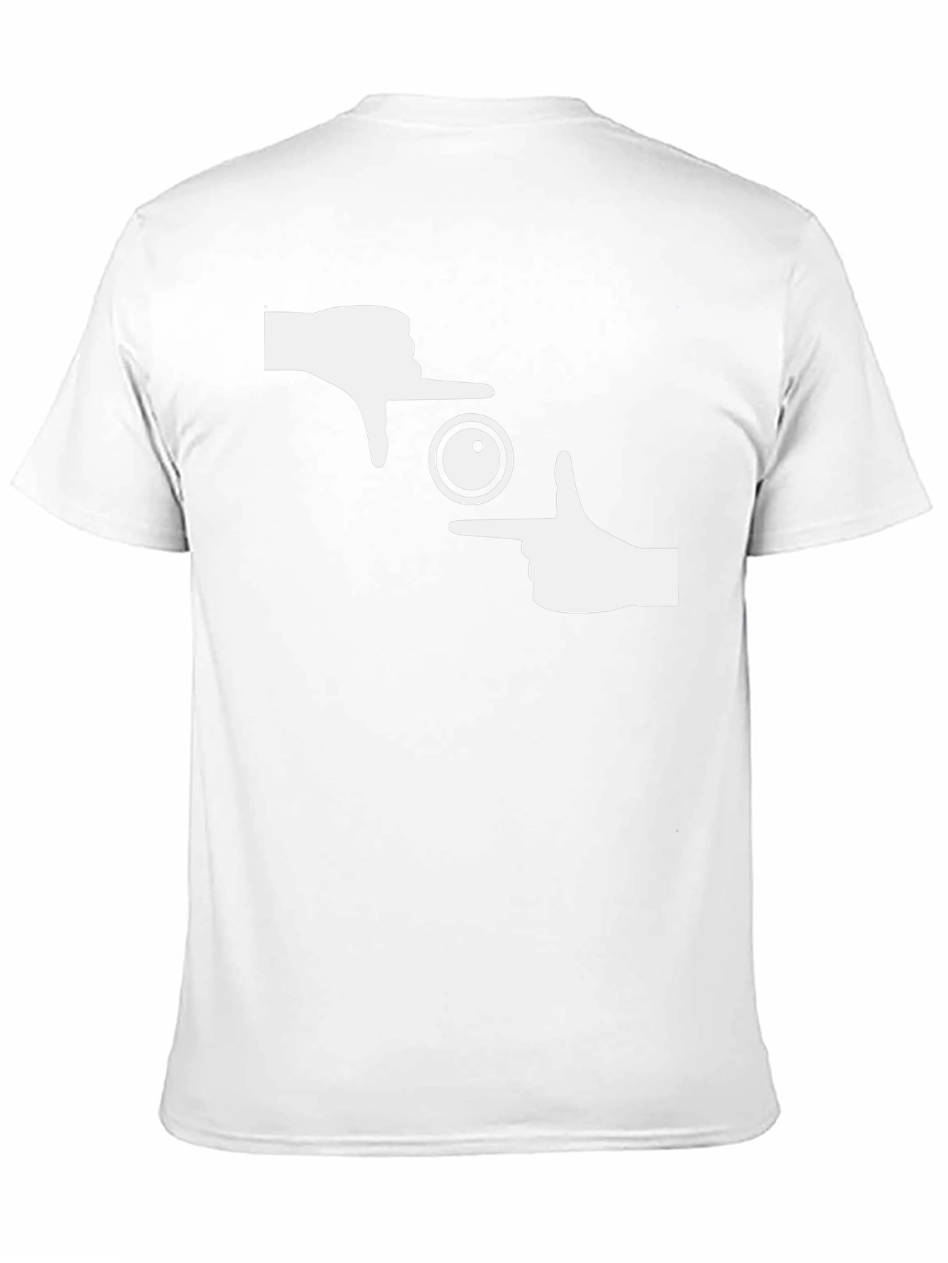 Photographer Frame Hands Graphic Tee - Black Cotton T-Shirt