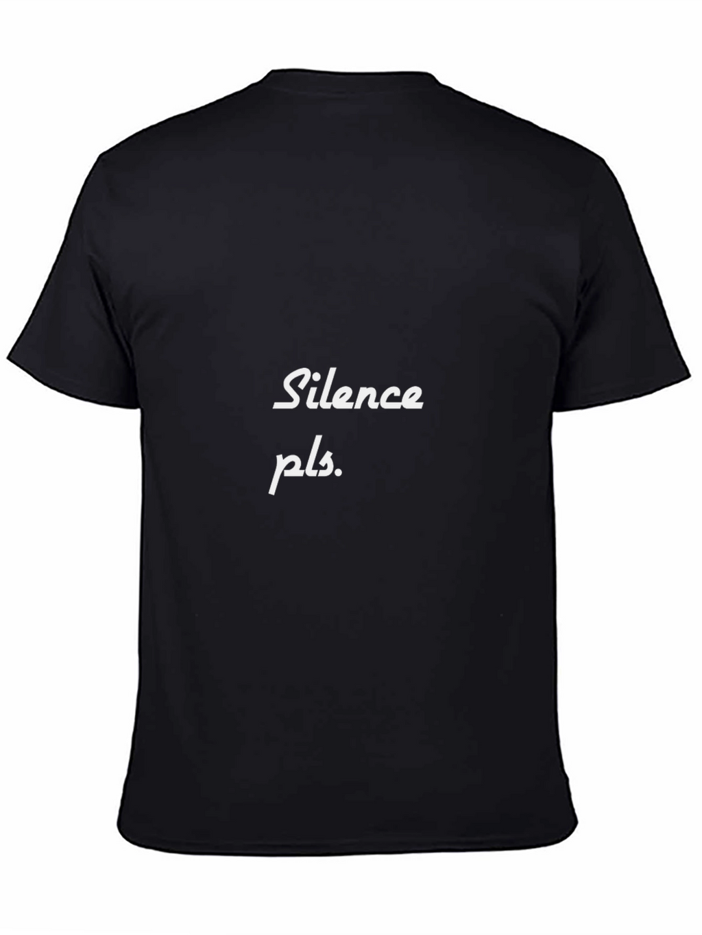 Silence Please Black T-Shirt - Unisex Casual Tee