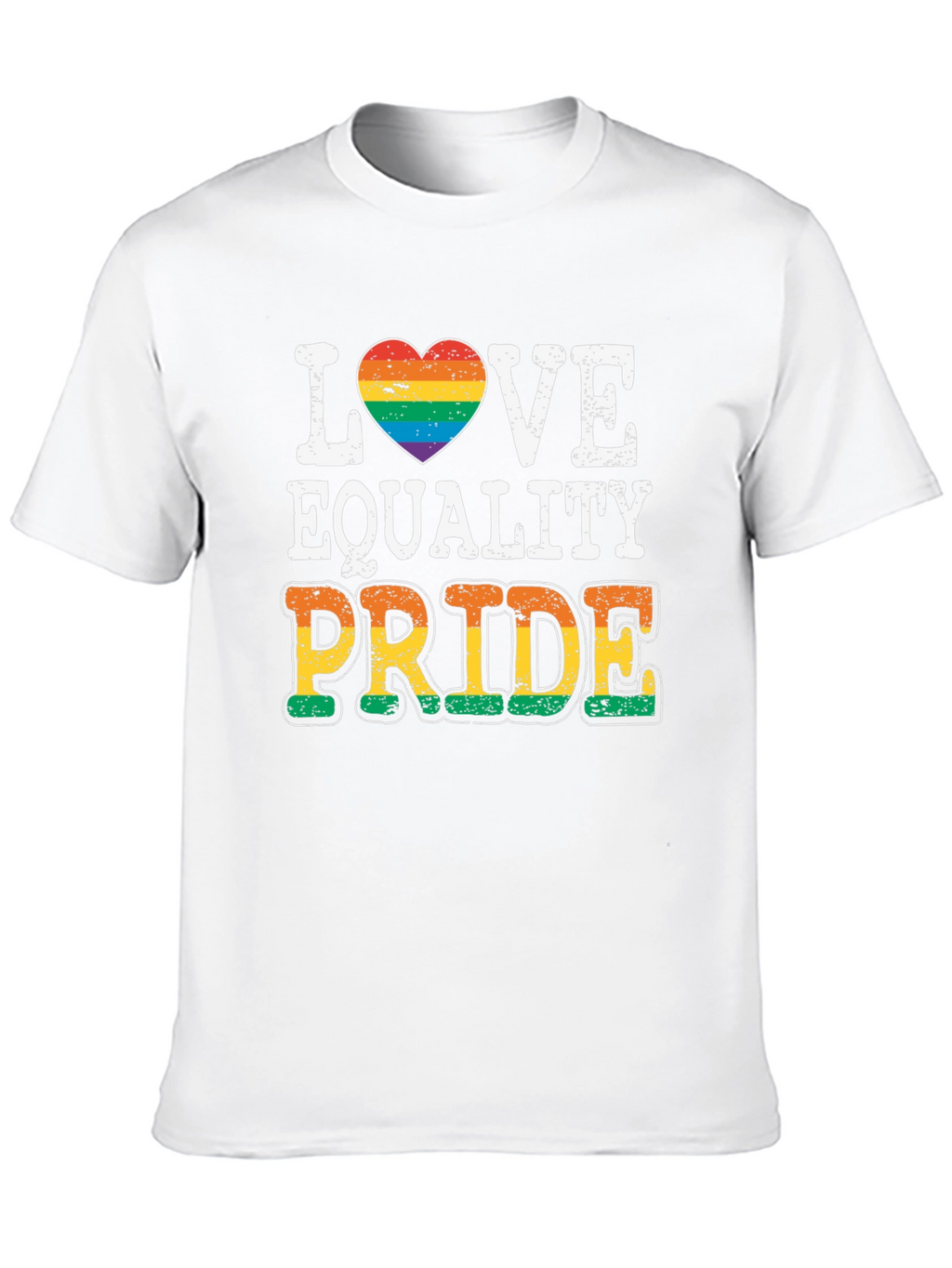 Love Equality Pride T-Shirt LGBT Rainbow Heart