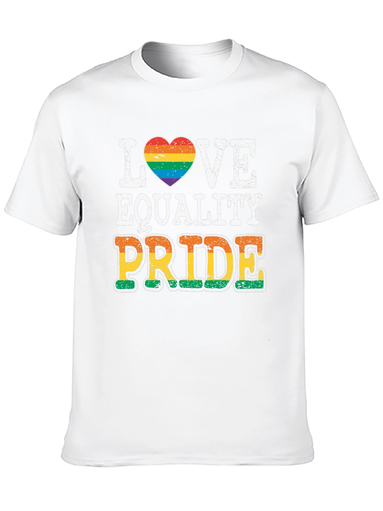 Love Equality Pride T-Shirt LGBT Rainbow Heart