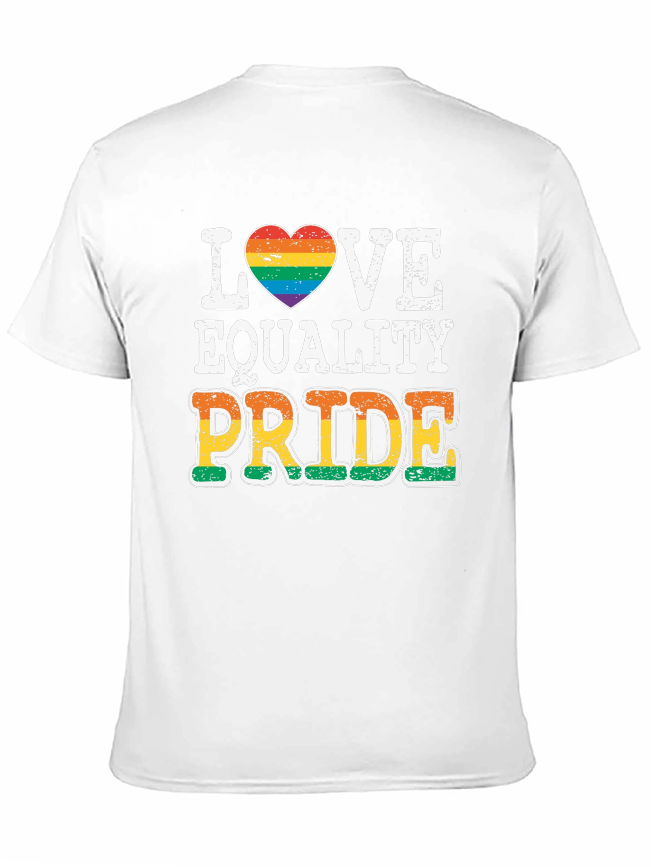 Love Equality Pride T-Shirt LGBT Rainbow Heart