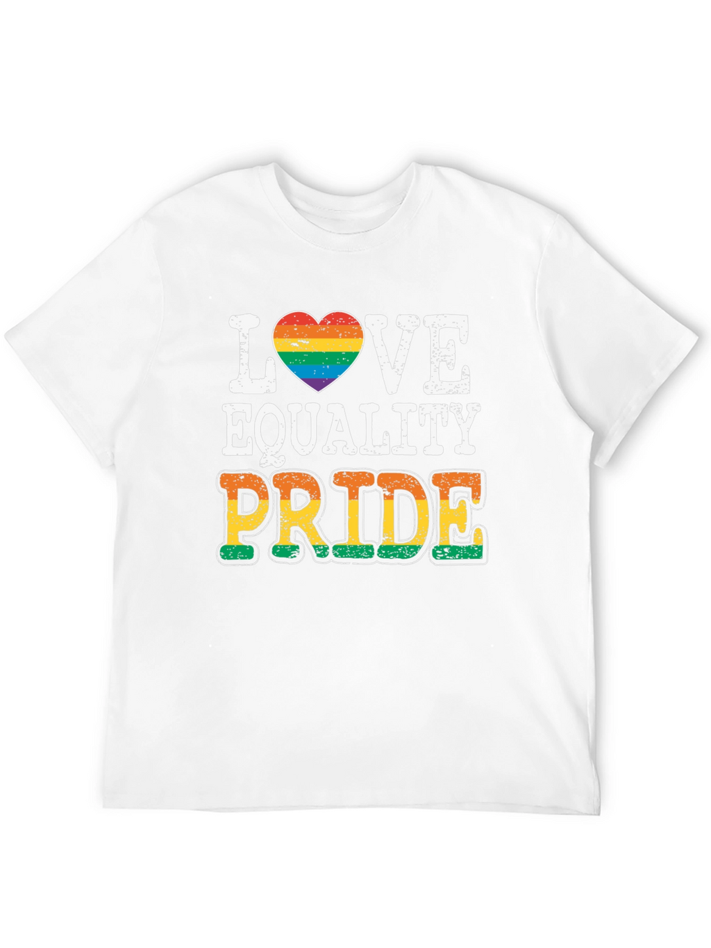 Love Equality Pride T-Shirt LGBT Rainbow Heart