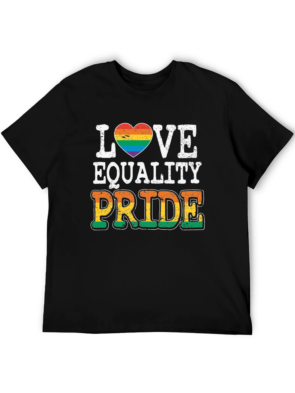 Love Equality Pride T-Shirt LGBT Rainbow Heart