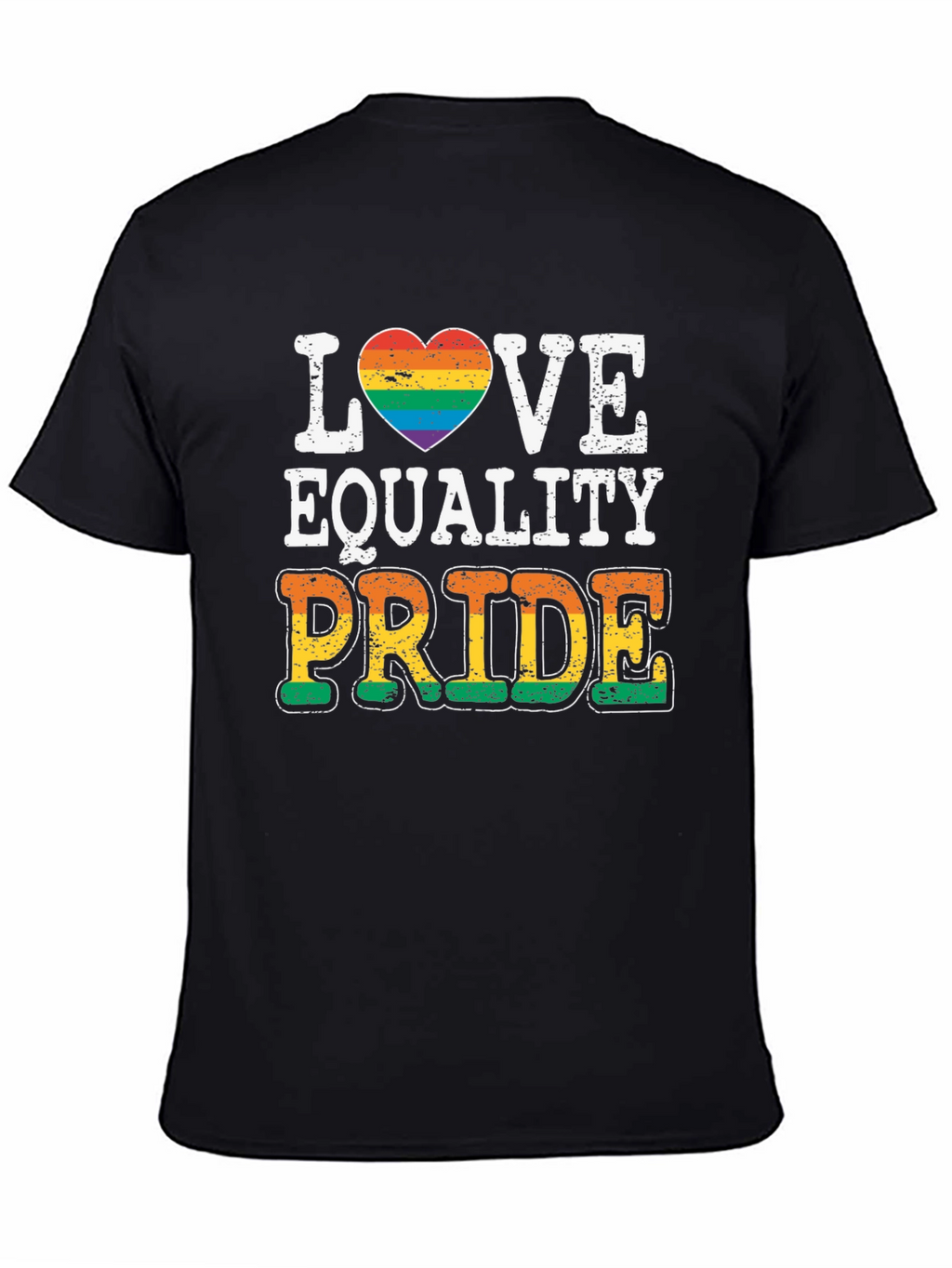 Love Equality Pride T-Shirt LGBT Rainbow Heart