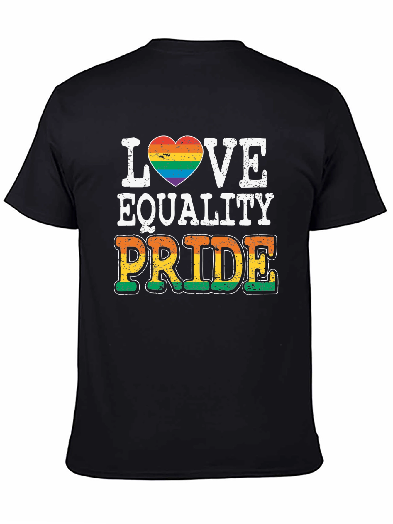 Love Equality Pride T-Shirt LGBT Rainbow Heart