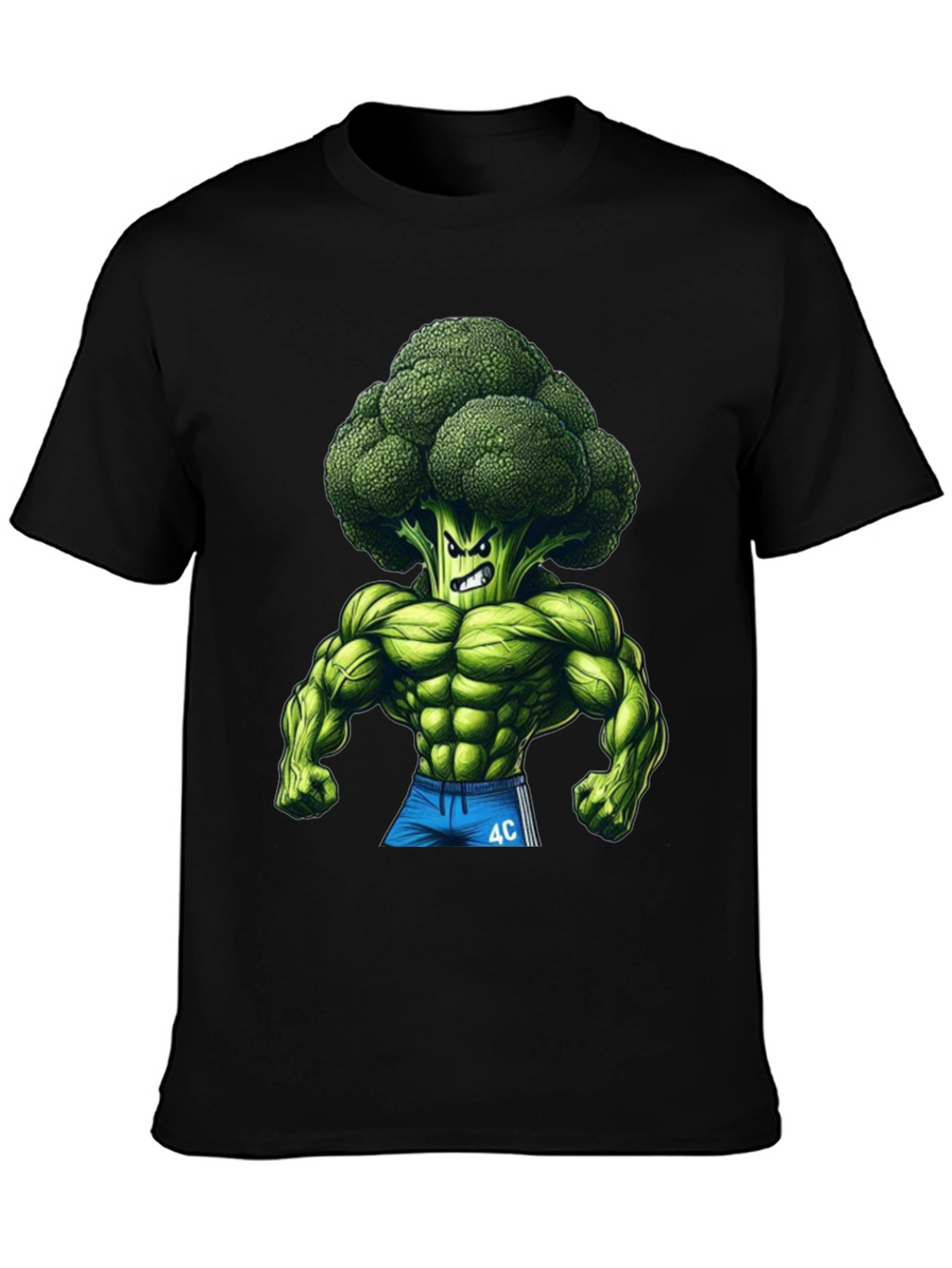 Broccoli Muscle T-Shirt - Black