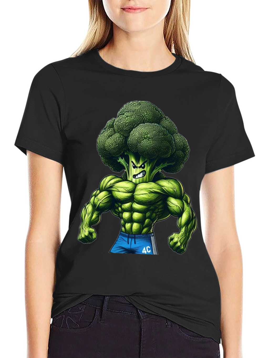 Broccoli Muscle T-Shirt - Black