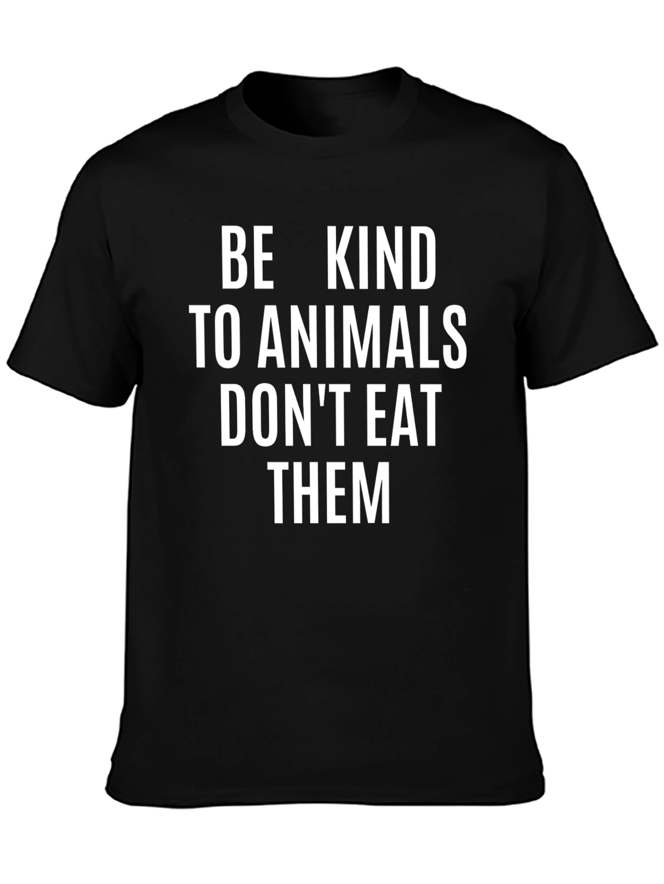 Be Kind to Animals Graphic Tee - Vegan Message Shirt