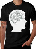 Brain Power Graphic Tee - Mens Black T-Shirt