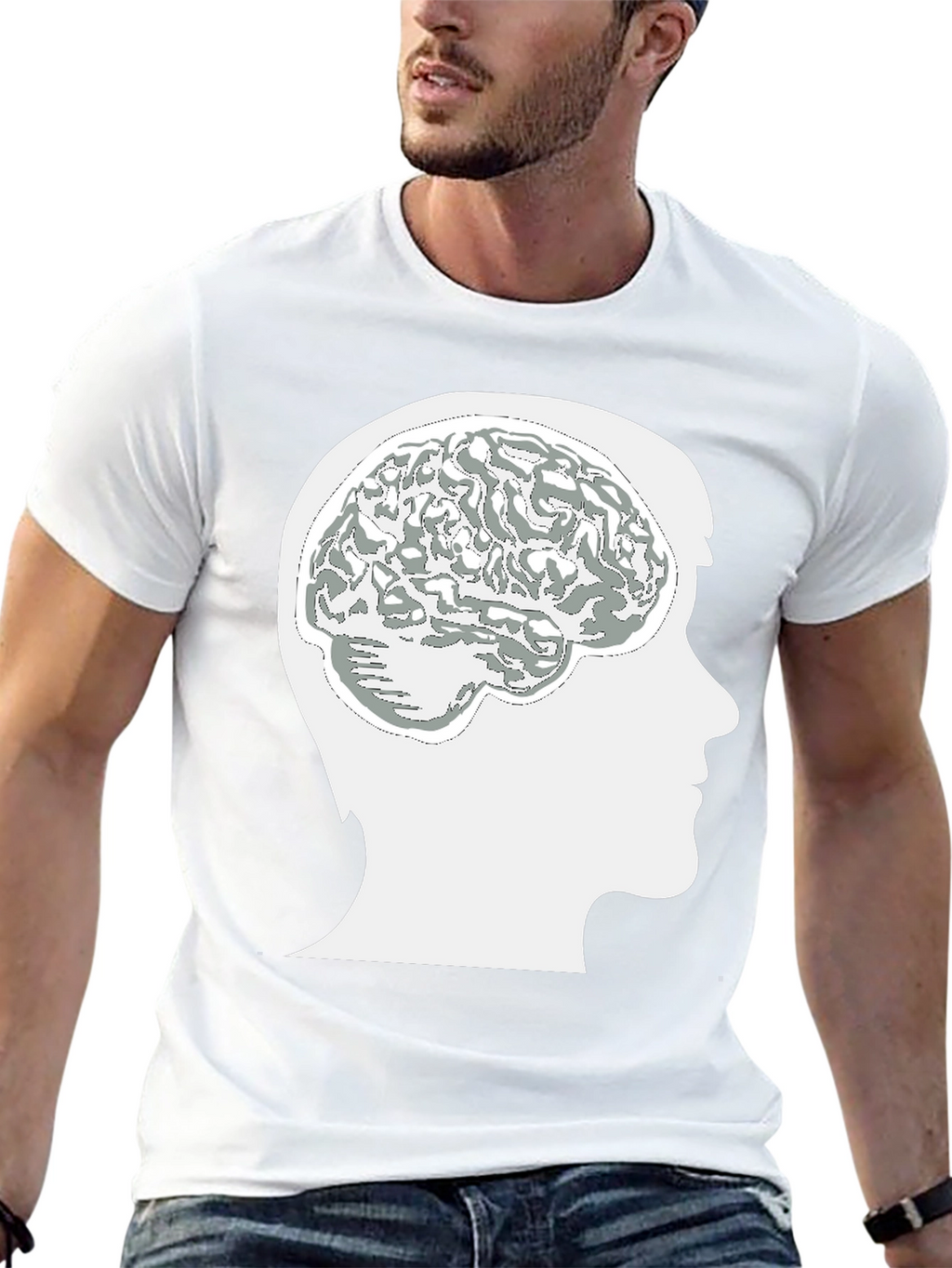 Brain Power Graphic Tee - Mens Black T-Shirt