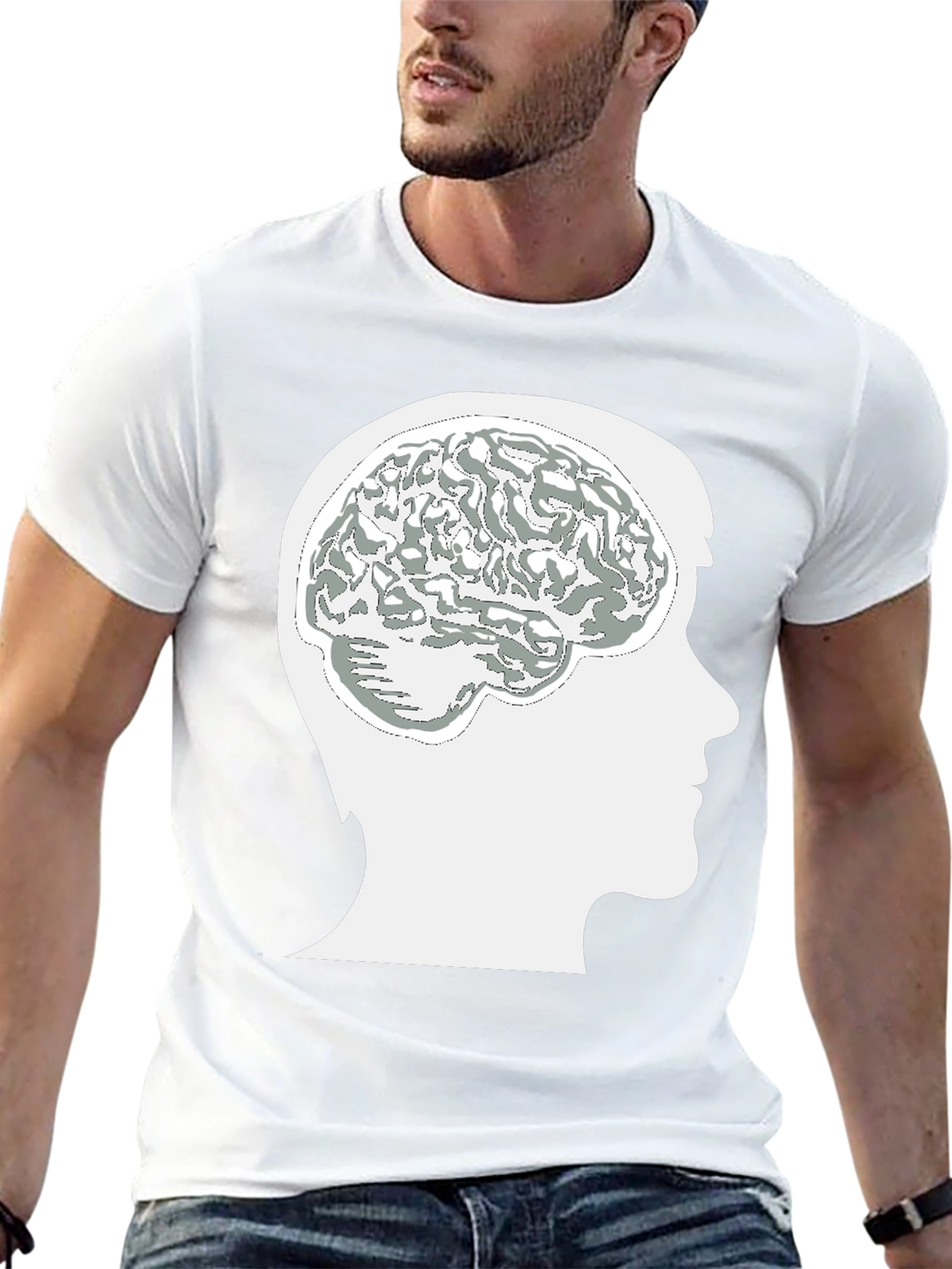 Brain Power Graphic Tee - Mens Black T-Shirt