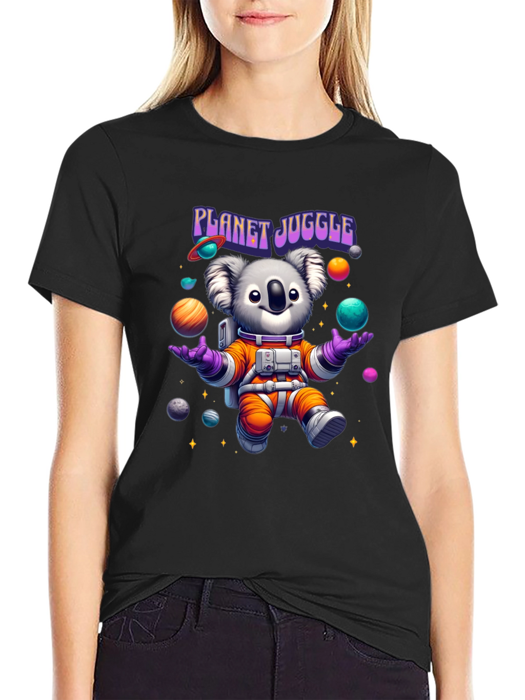 Planet Juggle Koala Astronaut T-Shirt