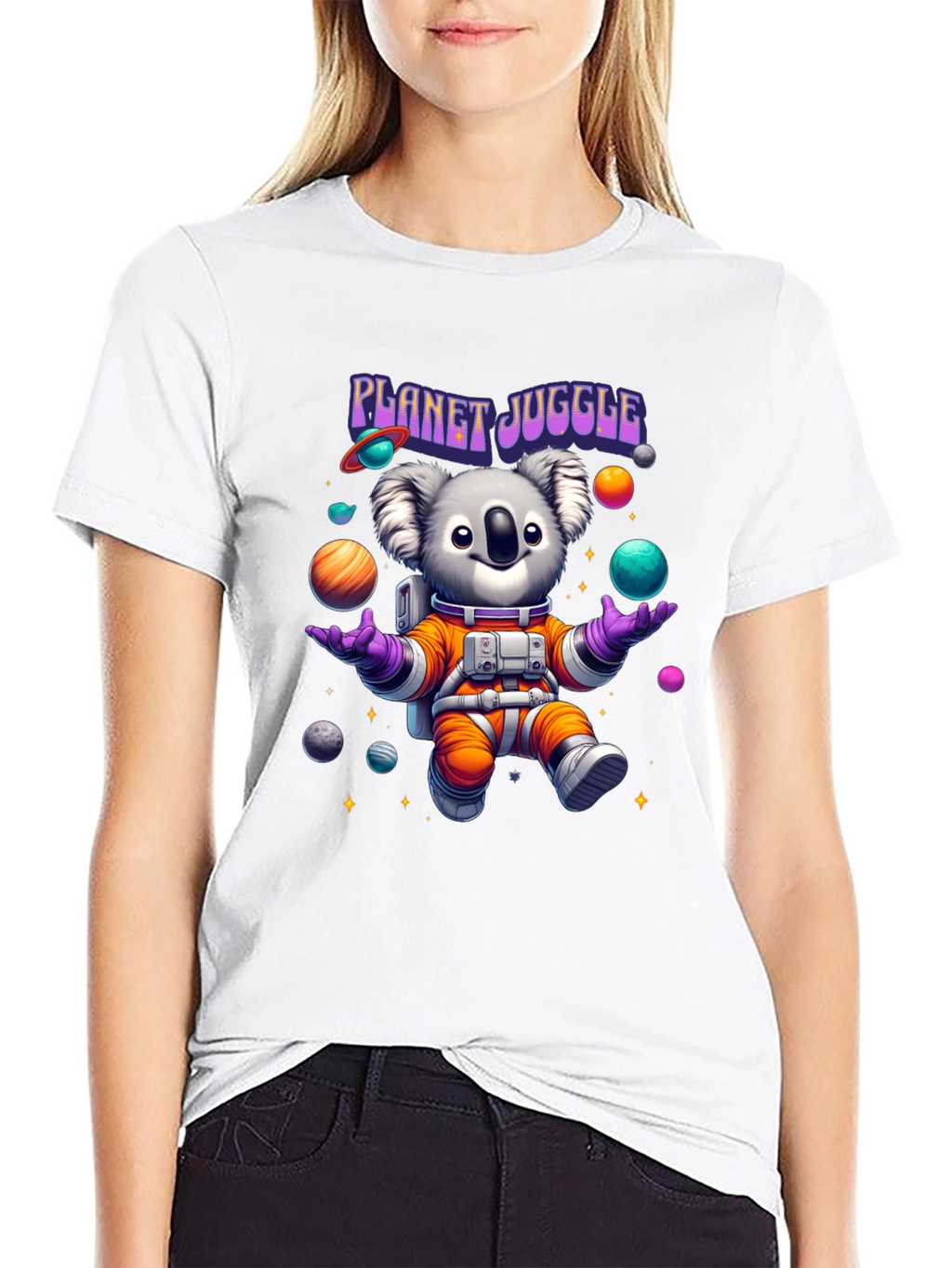 Planet Juggle Koala Astronaut T-Shirt