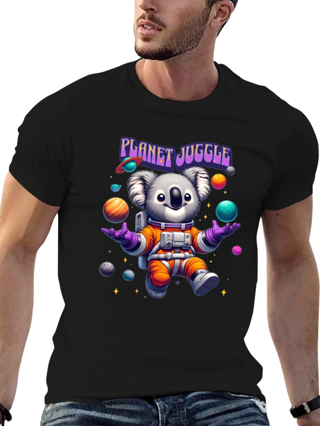 Planet Juggle Koala Astronaut T-Shirt