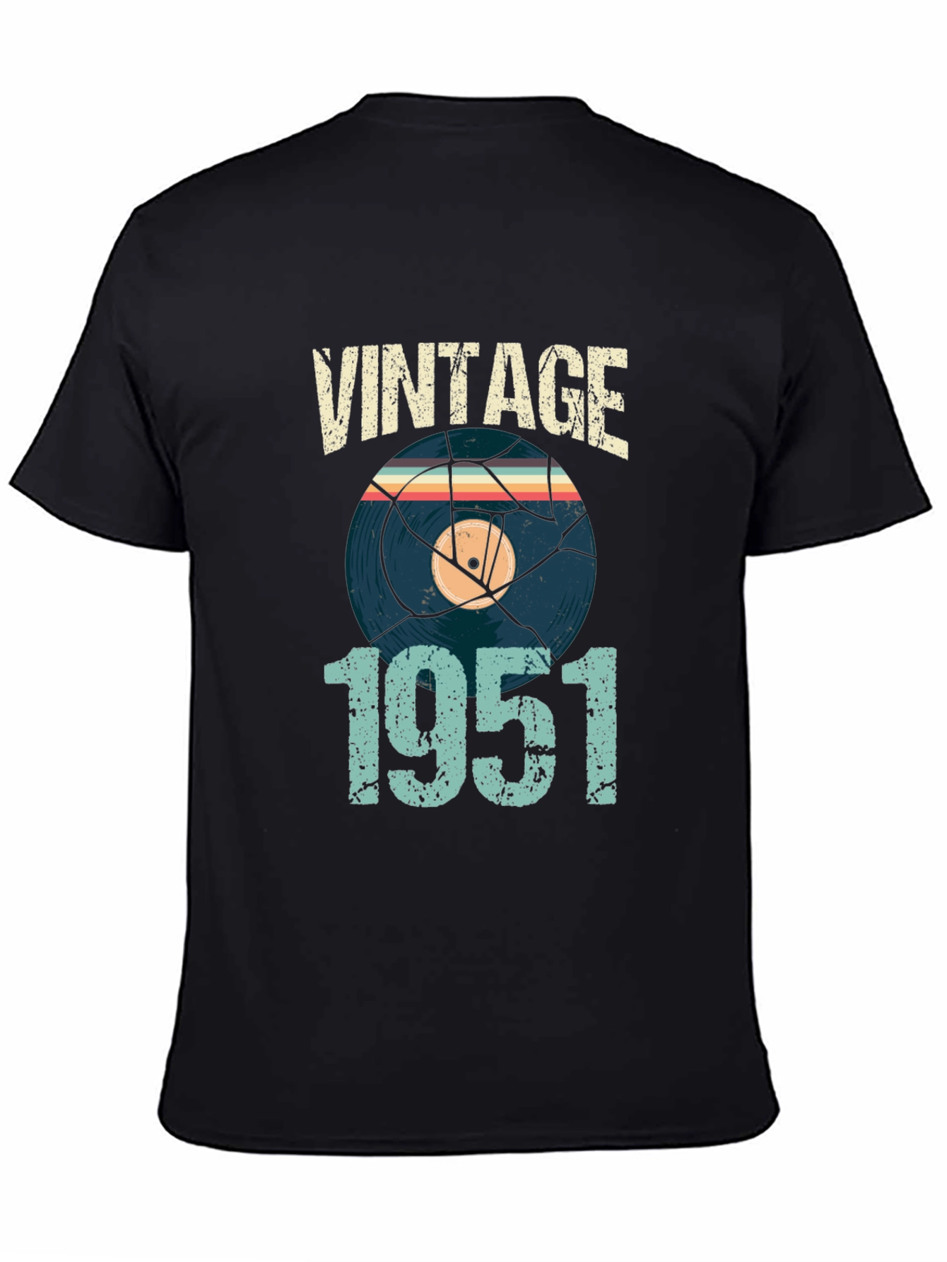 Vintage 1951 Vinyl Record Graphic T-Shirt