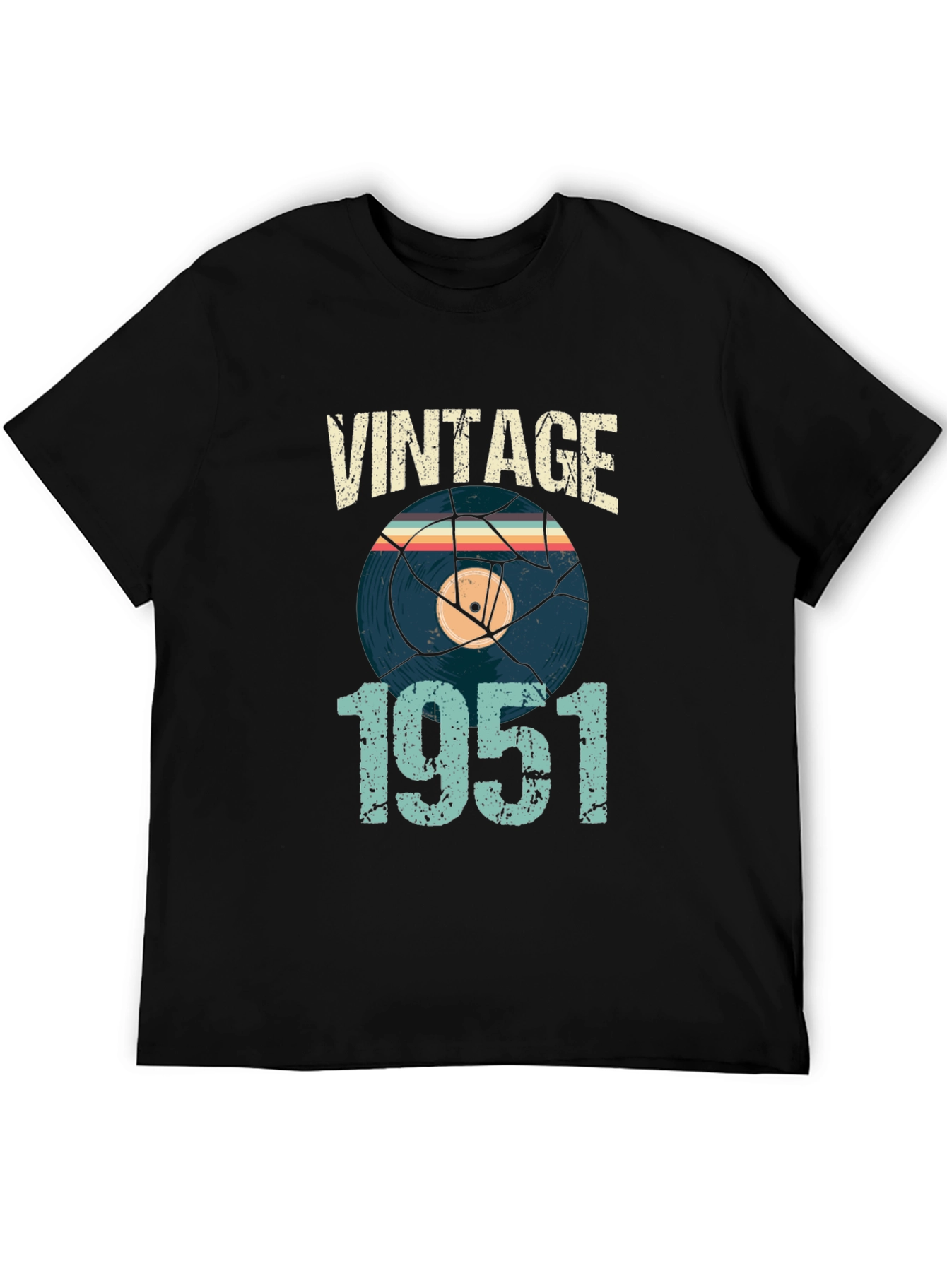 Vintage 1951 Vinyl Record Graphic T-Shirt