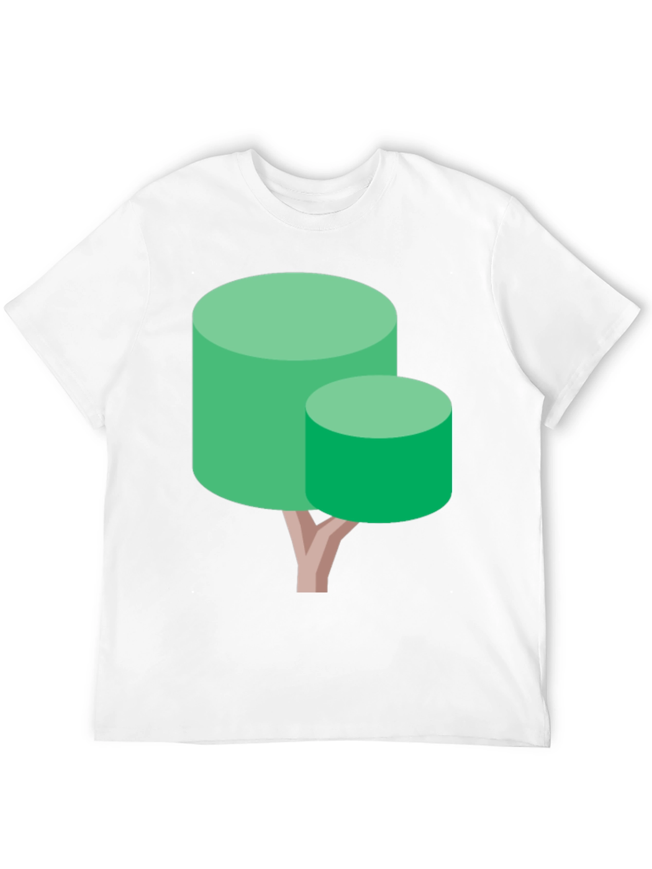 Abstract Tree Graphic Tee - Black Cotton Blend