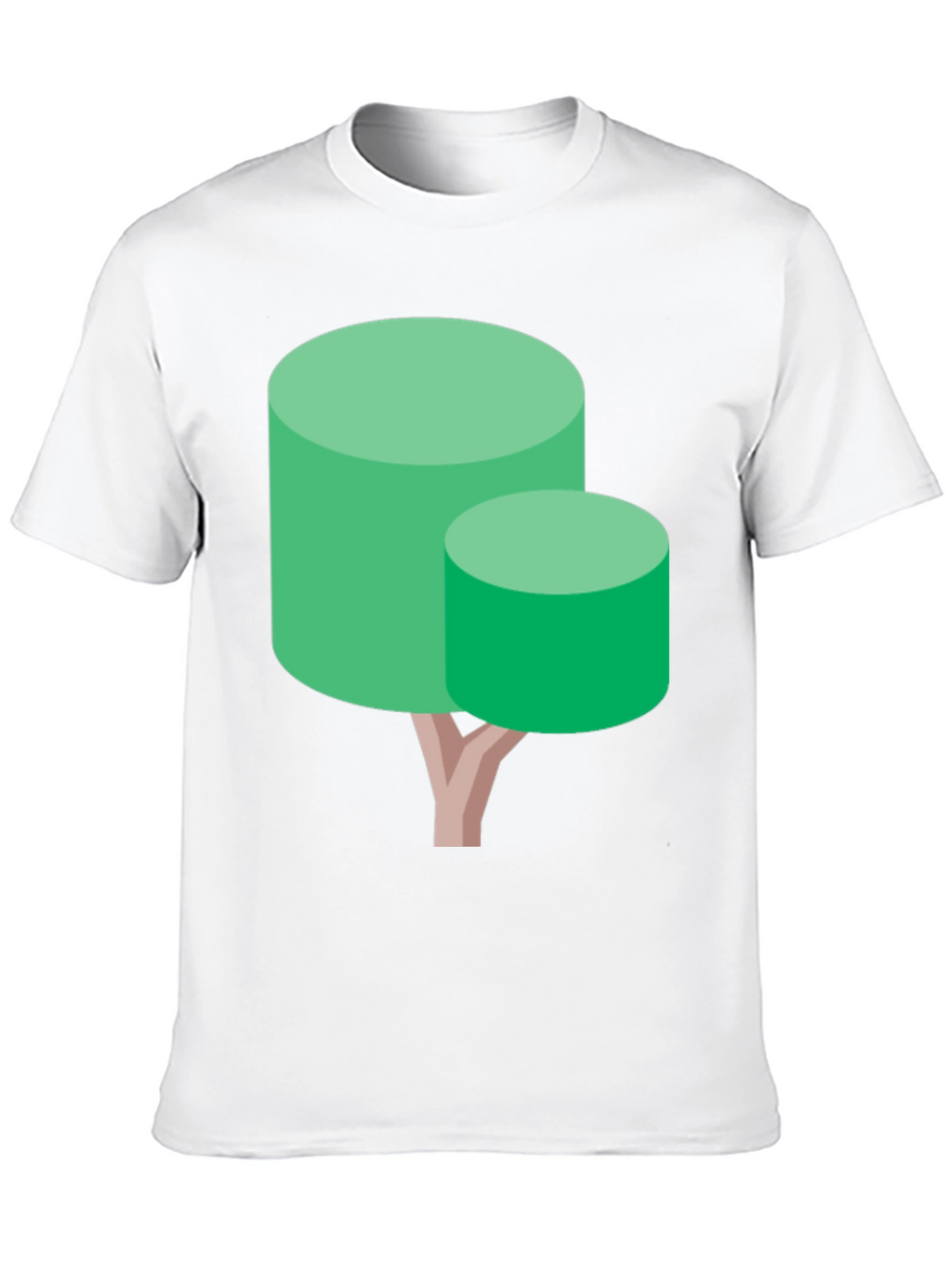 Abstract Tree Graphic Tee - Black Cotton Blend