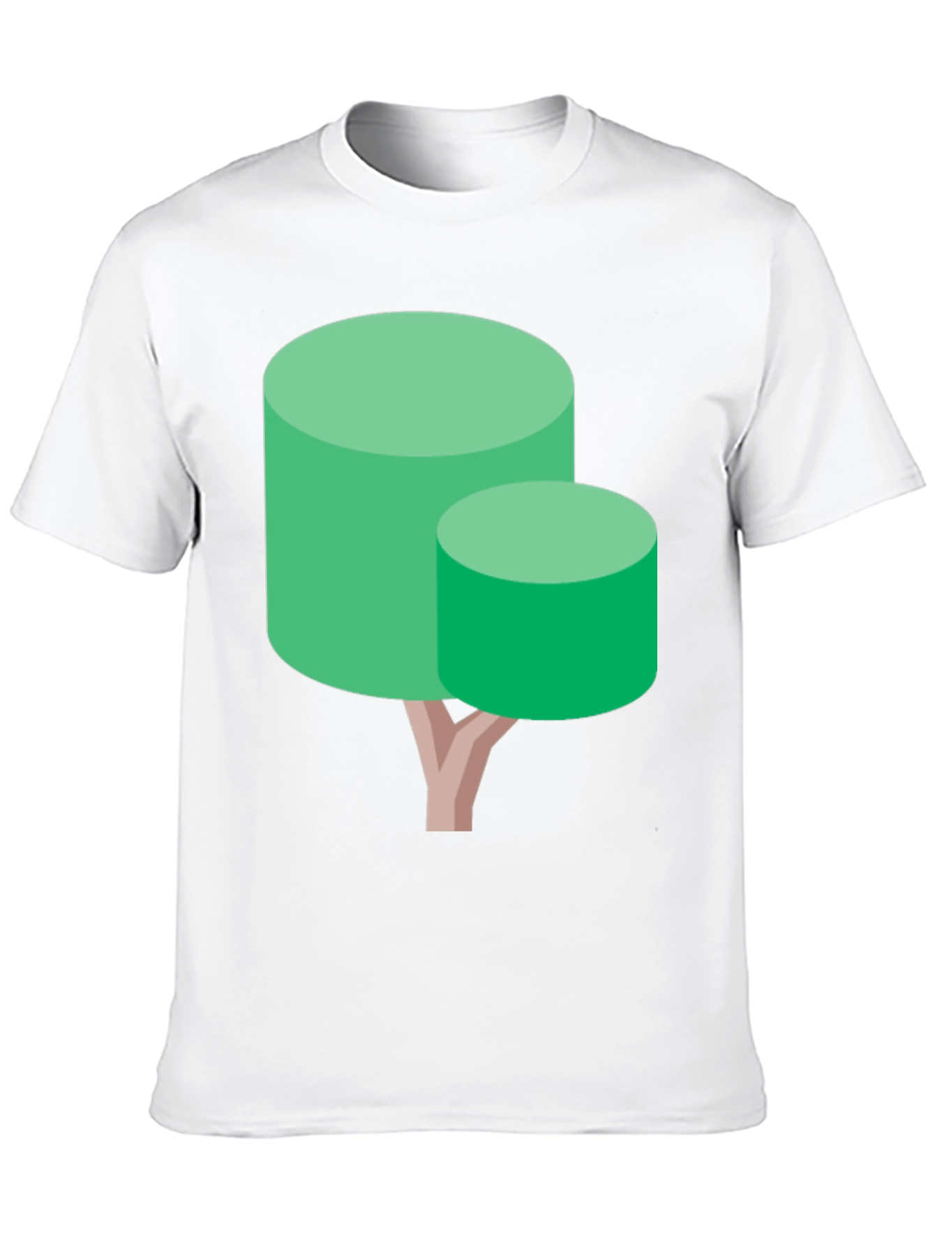 Abstract Tree Graphic Tee - Black Cotton Blend