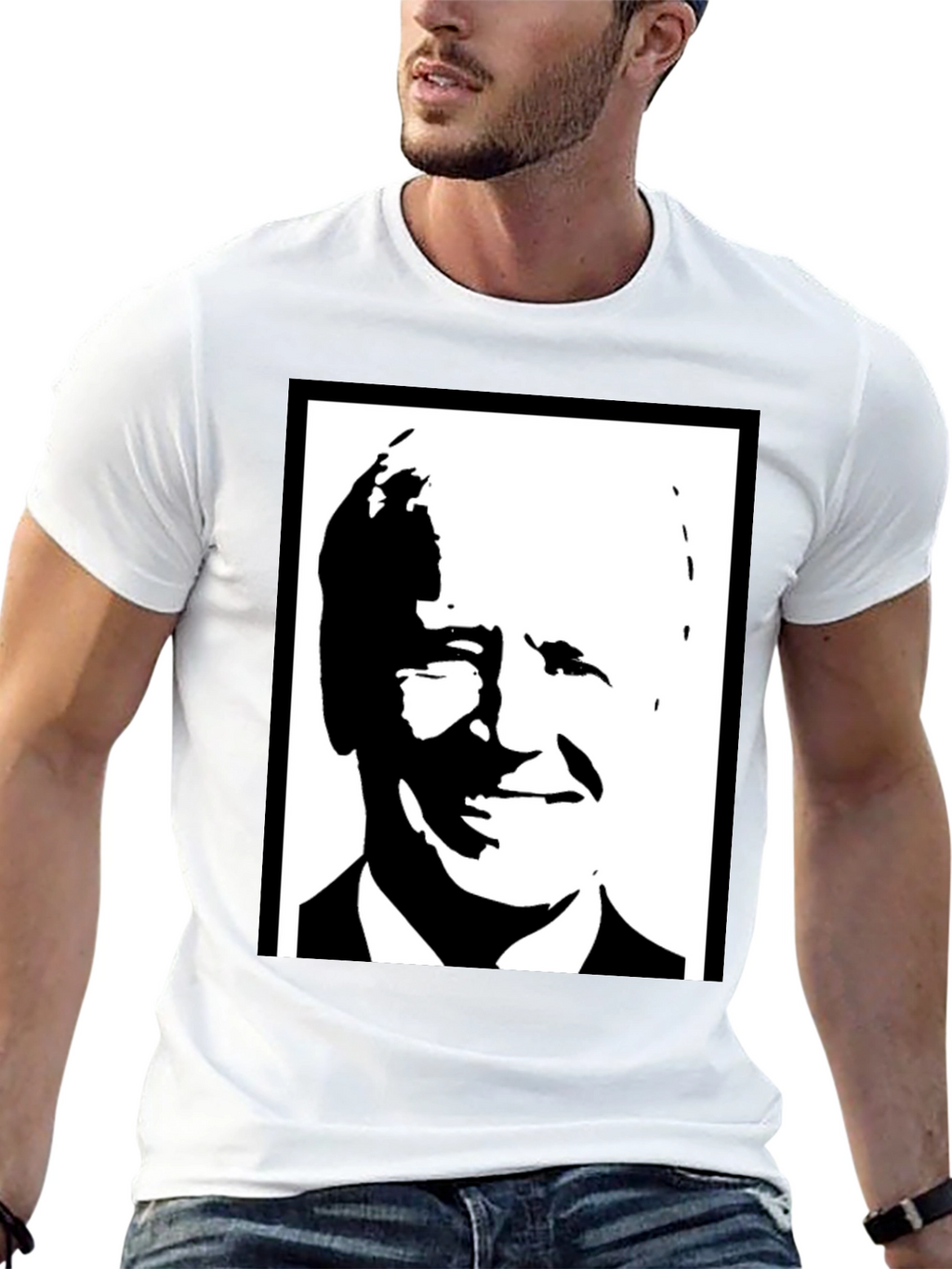 Biden Portrait Black T-Shirt