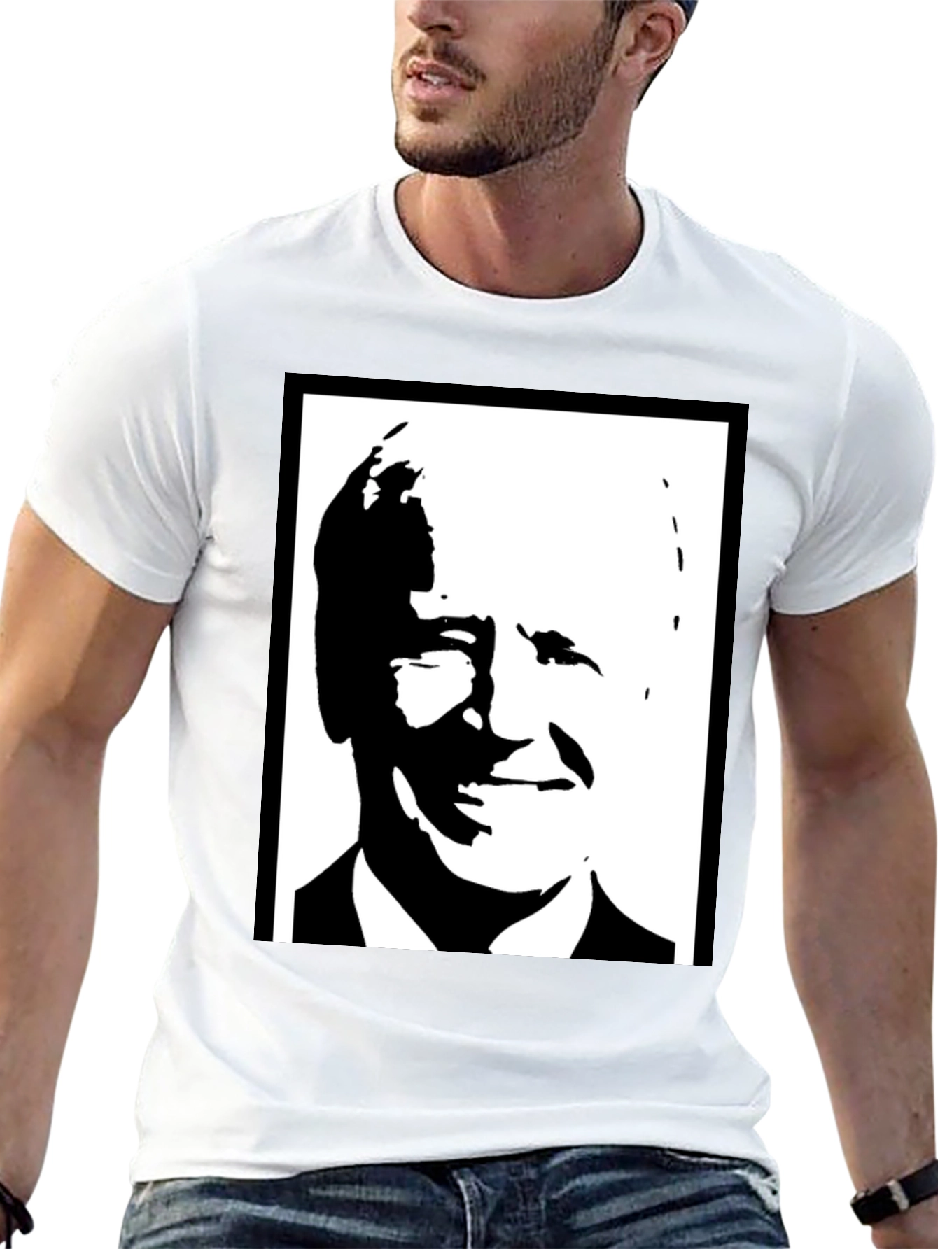 Biden Portrait Black T-Shirt