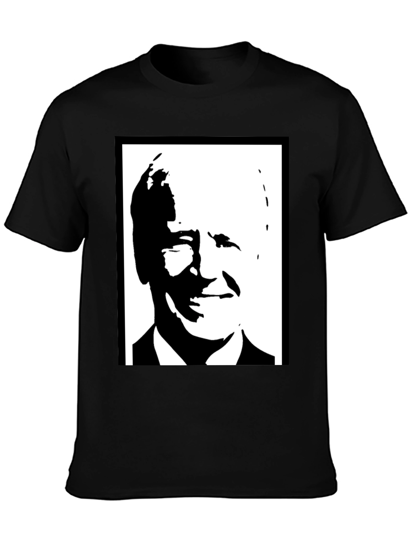 Biden Portrait Black T-Shirt