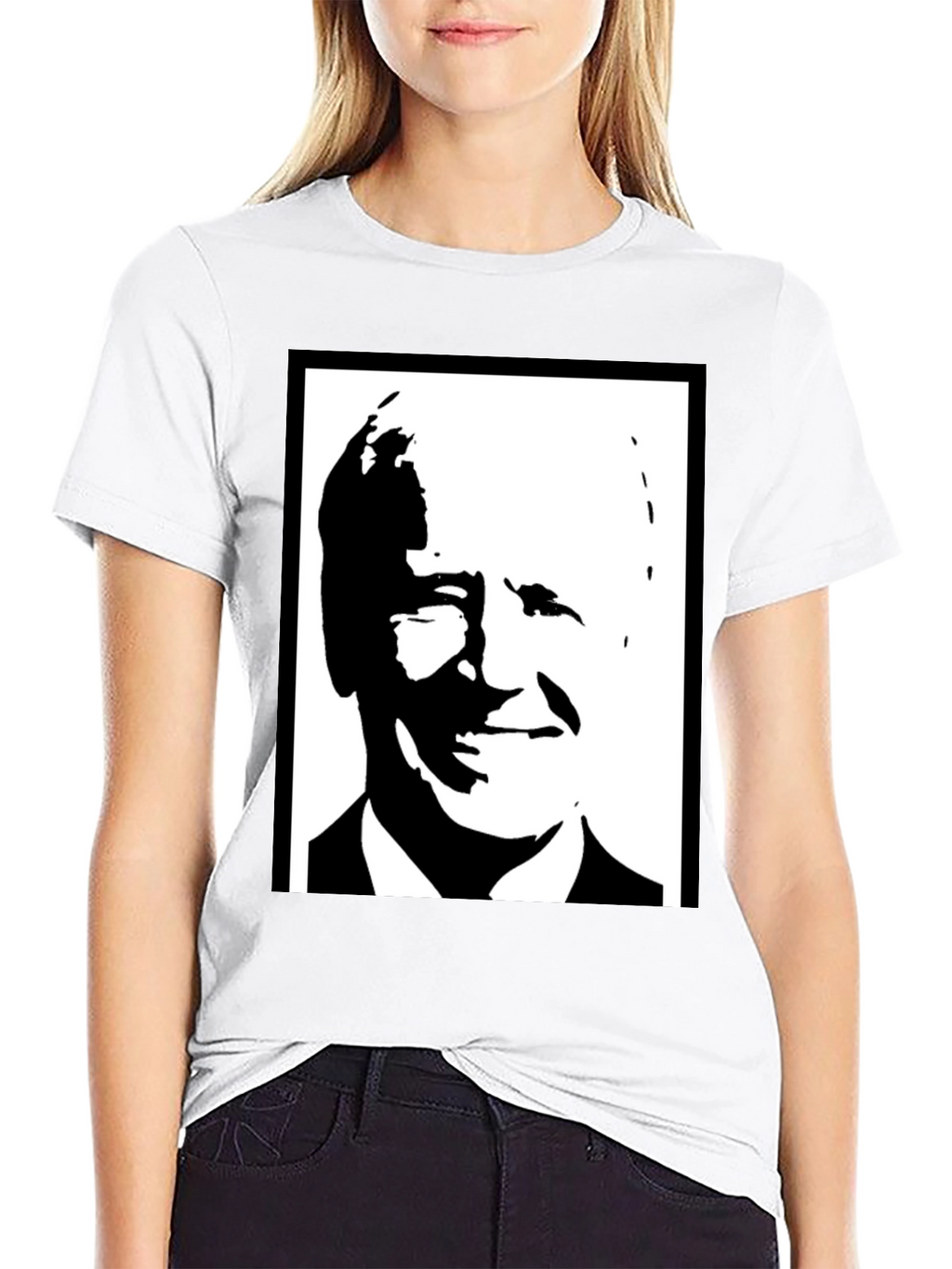 Biden Portrait Black T-Shirt
