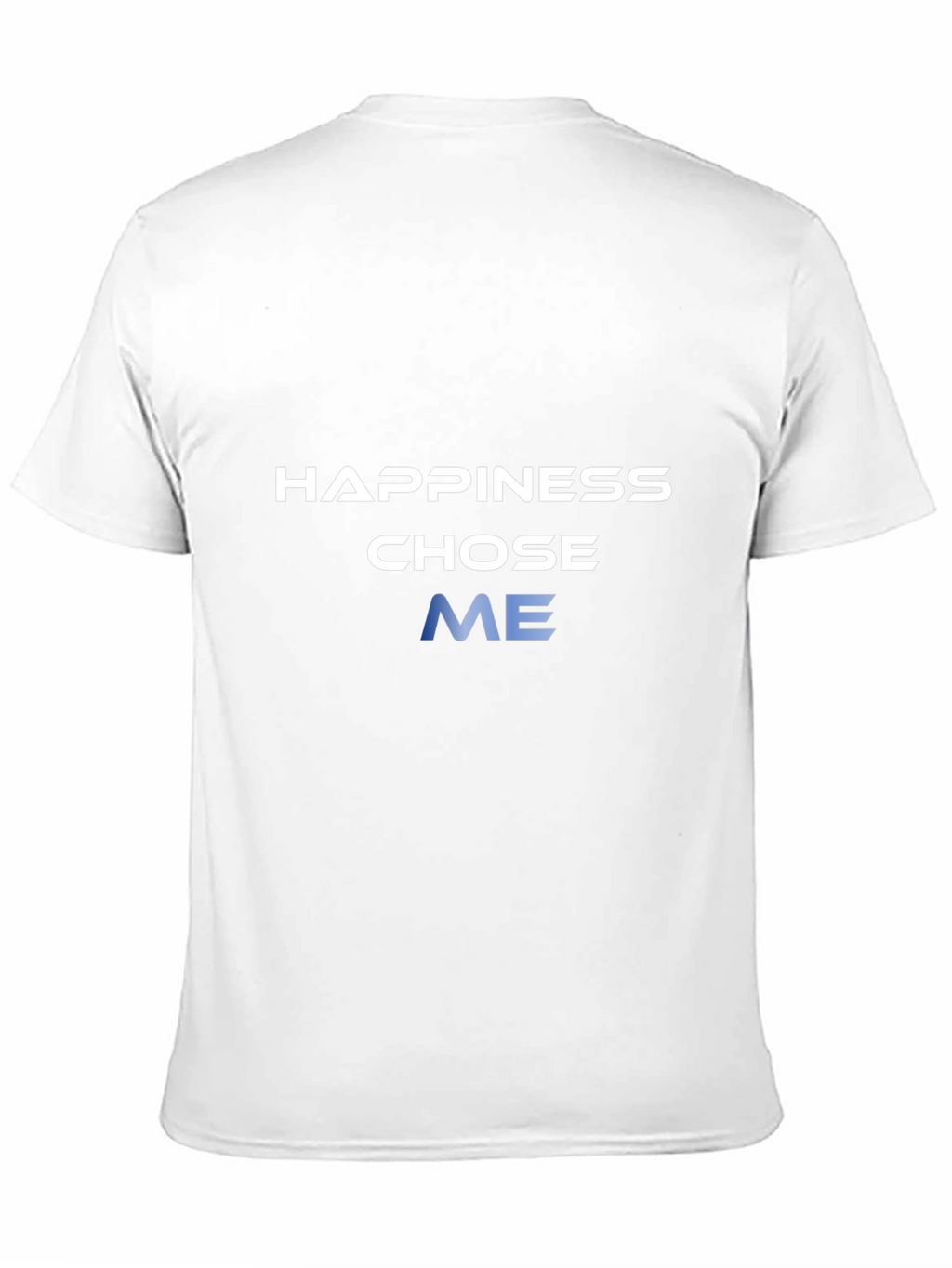 Happiness Chose Me Graphic Tee - Black Cotton Blend