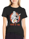 Sound of Fire Graphic Tee - Skeleton Guitarist