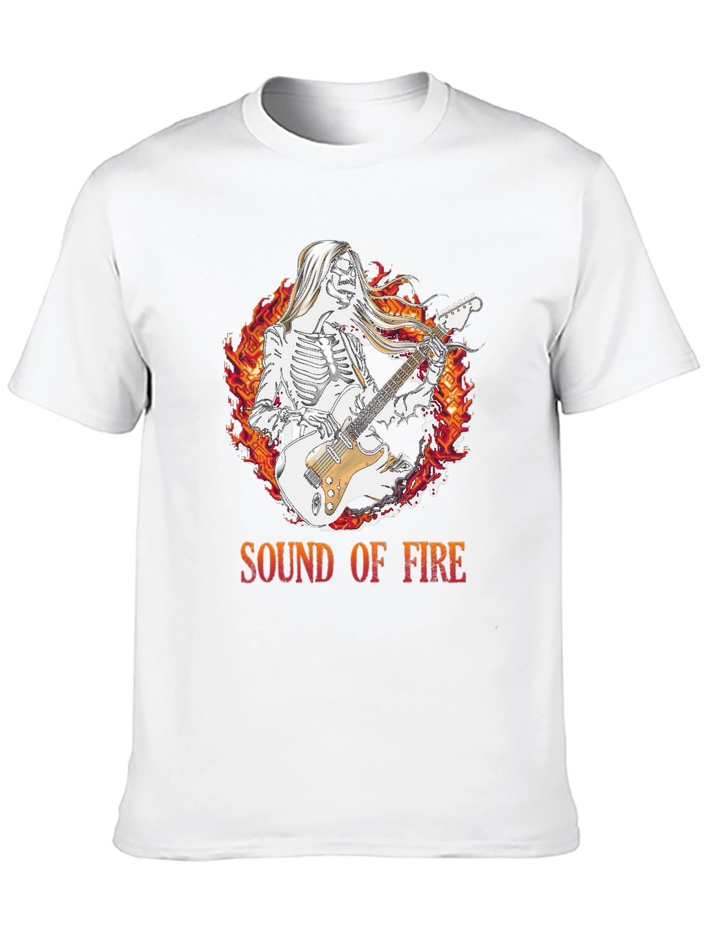 Sound of Fire Graphic Tee - Skeleton Guitarist