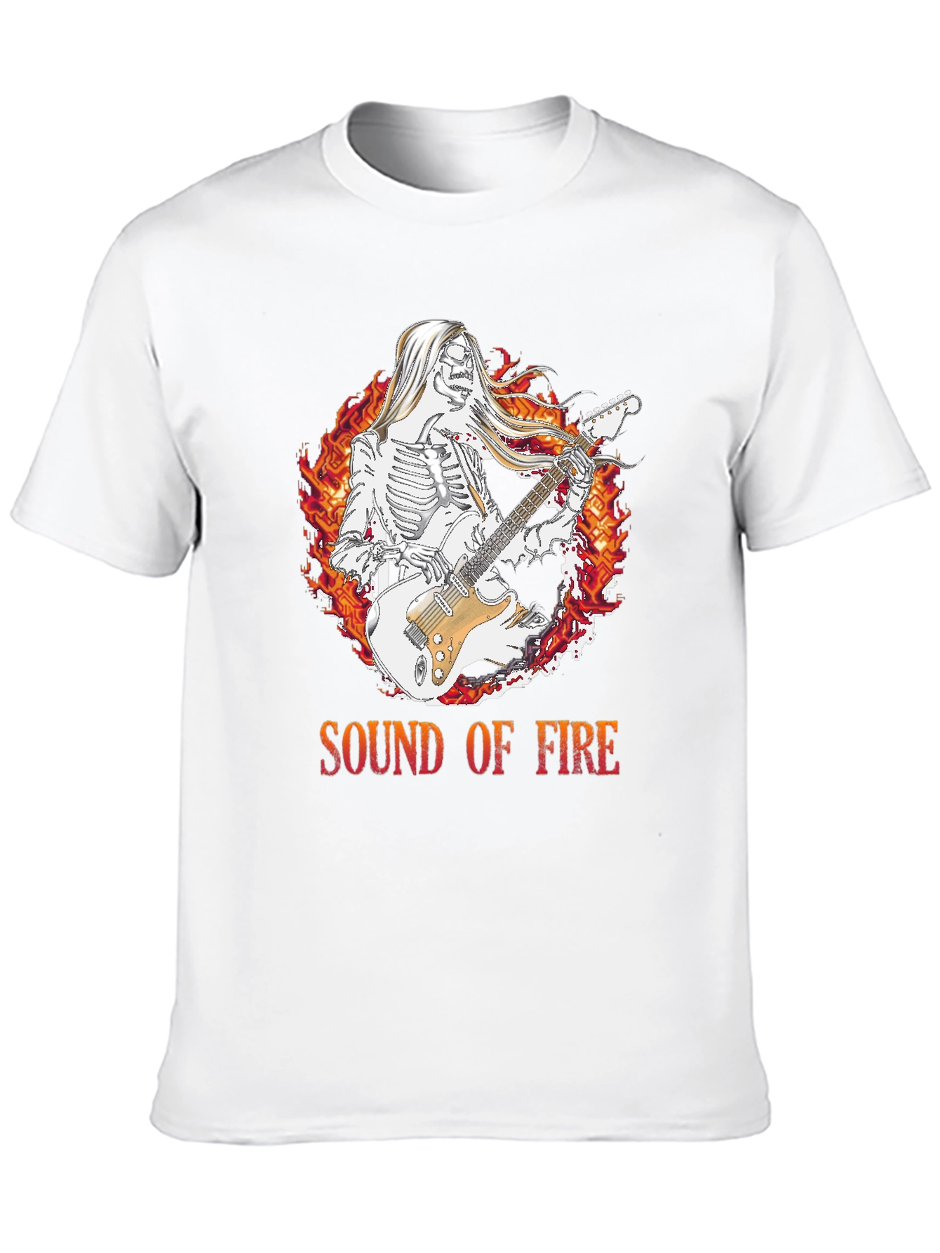 Sound of Fire Graphic Tee - Skeleton Guitarist