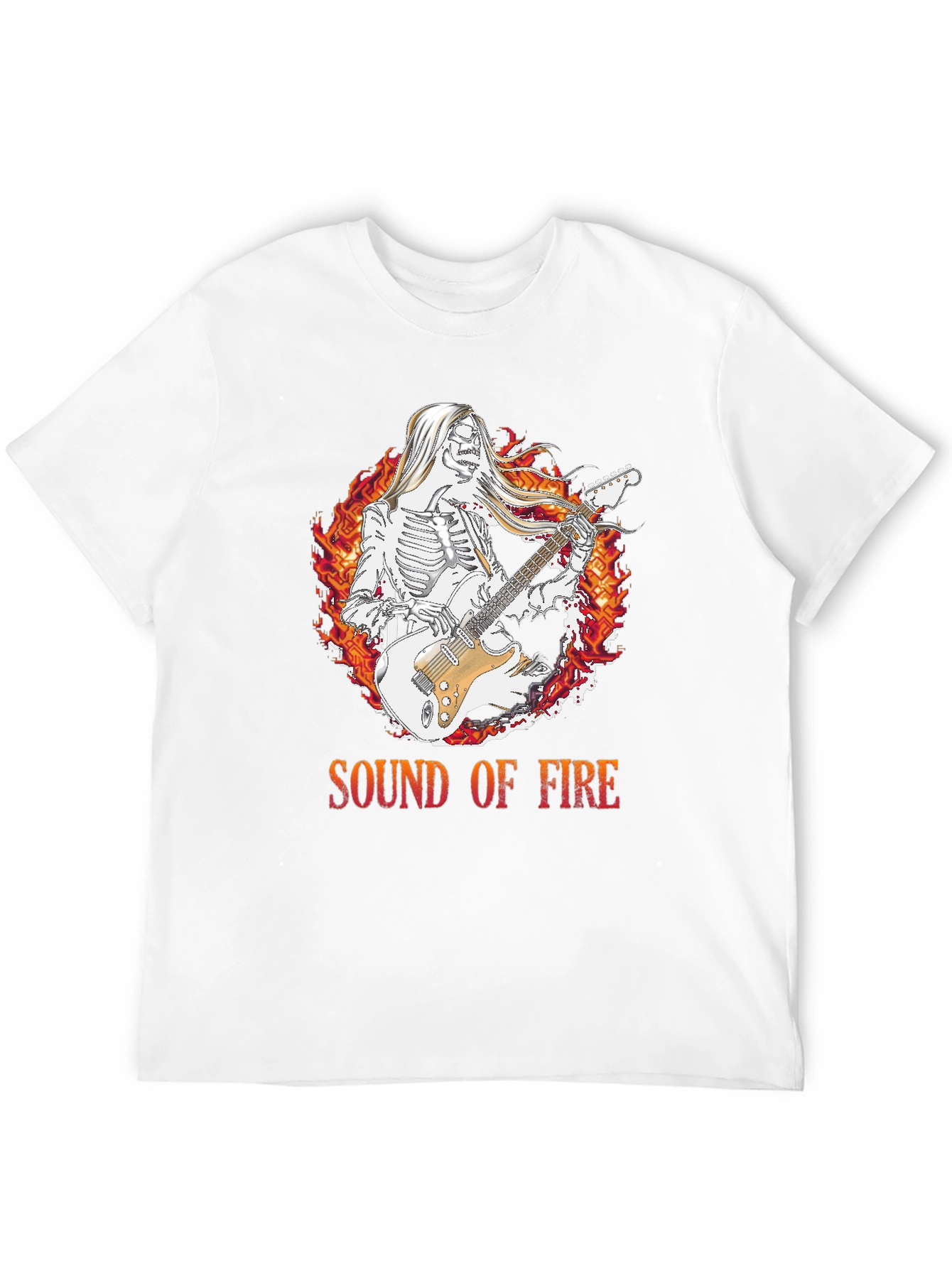 Sound of Fire Graphic Tee - Skeleton Guitarist
