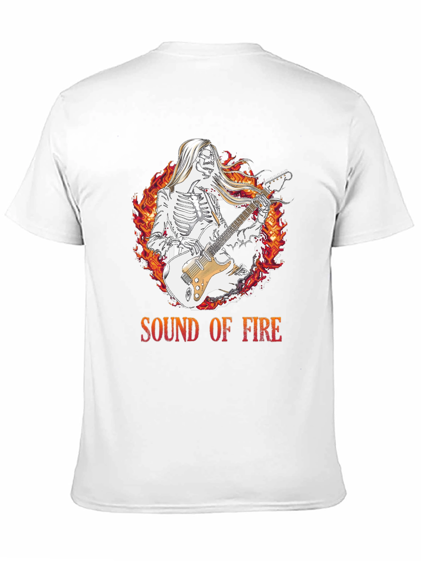 Sound of Fire Graphic Tee - Skeleton Guitarist