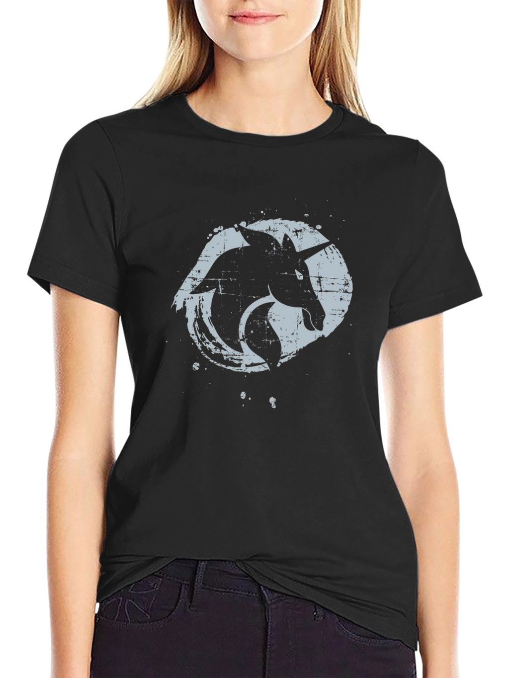 Unicorn Graphic Tee - Grunge Style