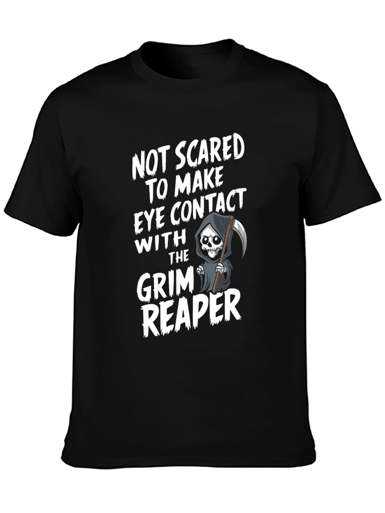 Grim Reaper Graphic T-Shirt - Halloween Spooky Tee