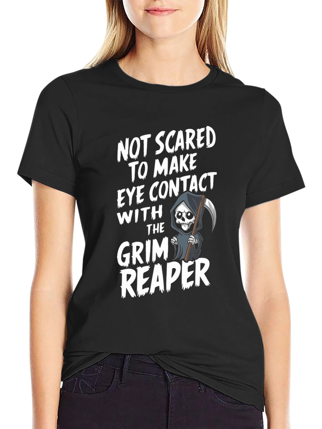 Grim Reaper Graphic T-Shirt - Halloween Spooky Tee