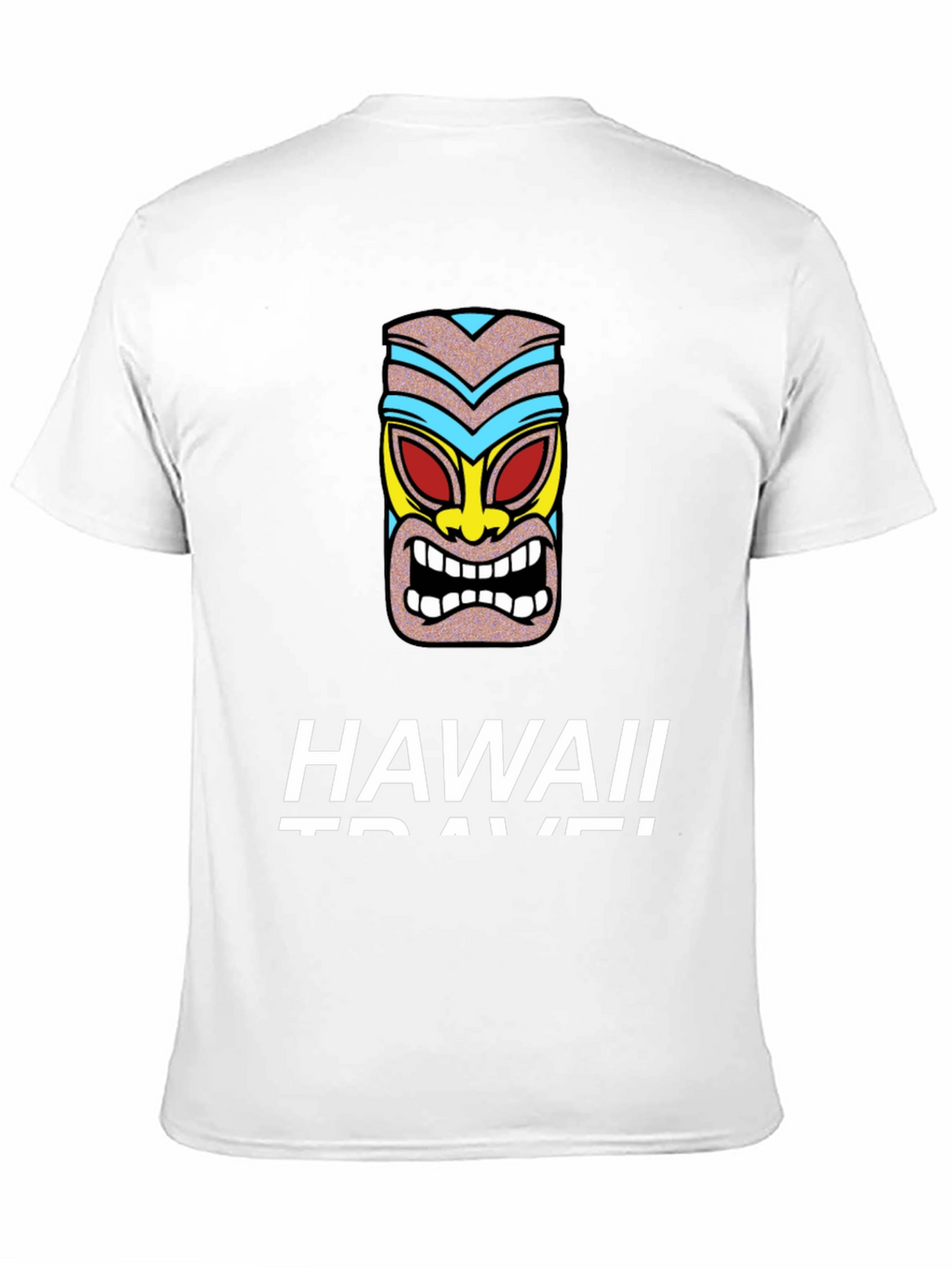 Hawaii Travel Tiki Graphic T-Shirt
