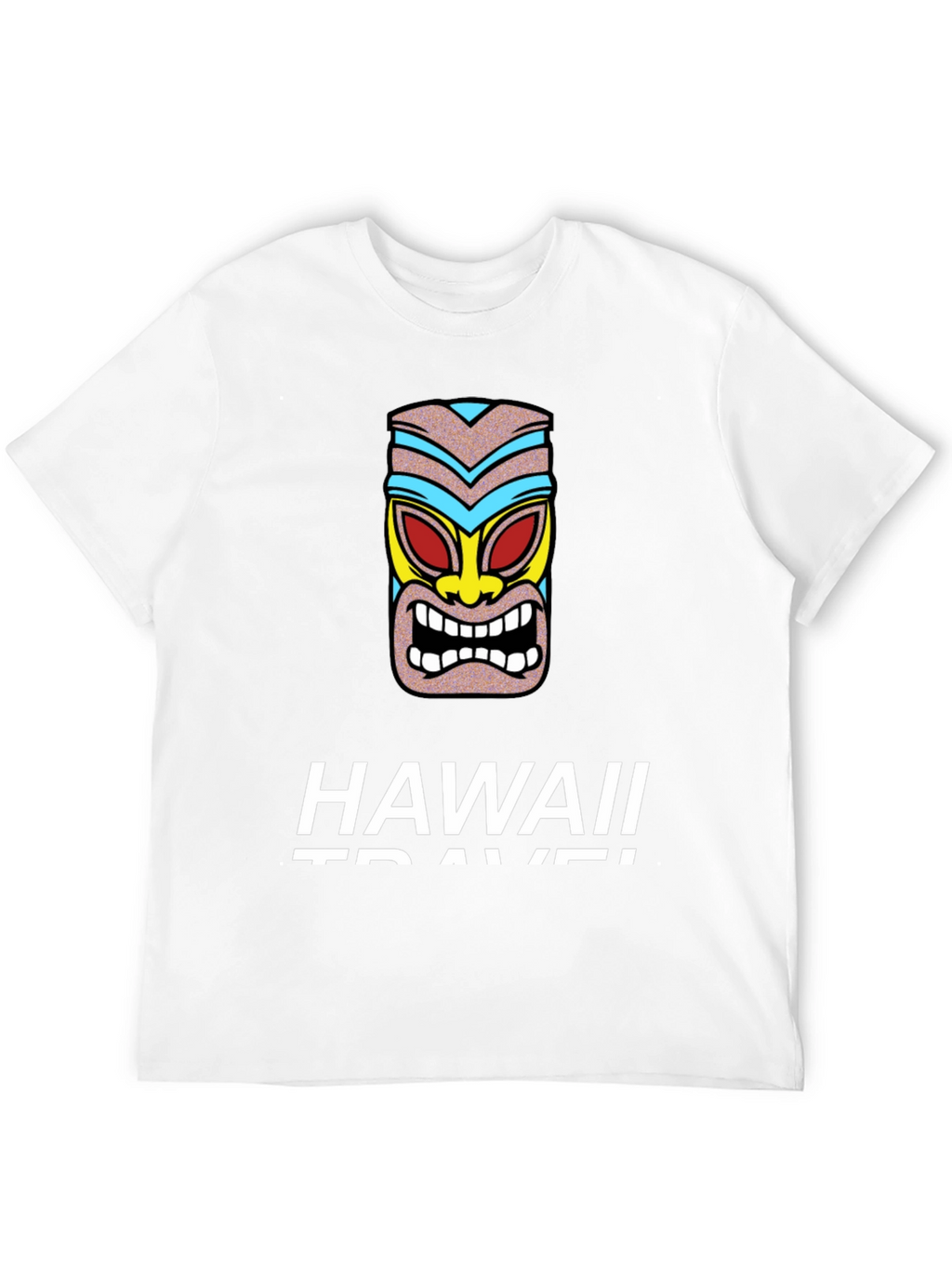 Hawaii Travel Tiki Graphic T-Shirt