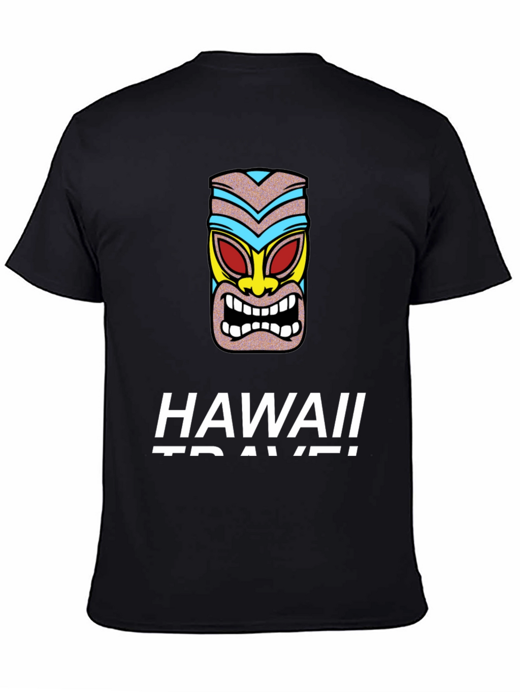 Hawaii Travel Tiki Graphic T-Shirt
