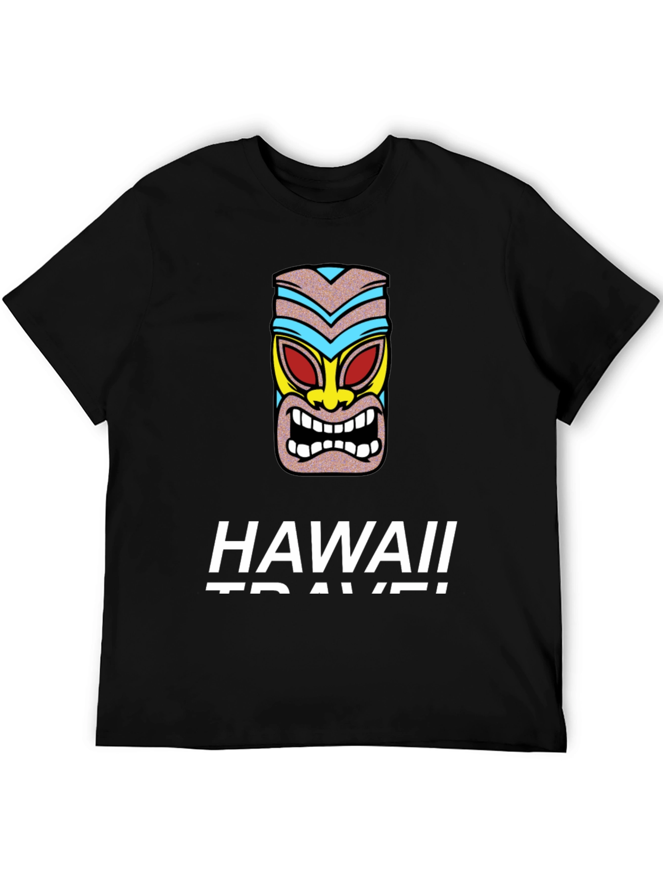 Hawaii Travel Tiki Graphic T-Shirt