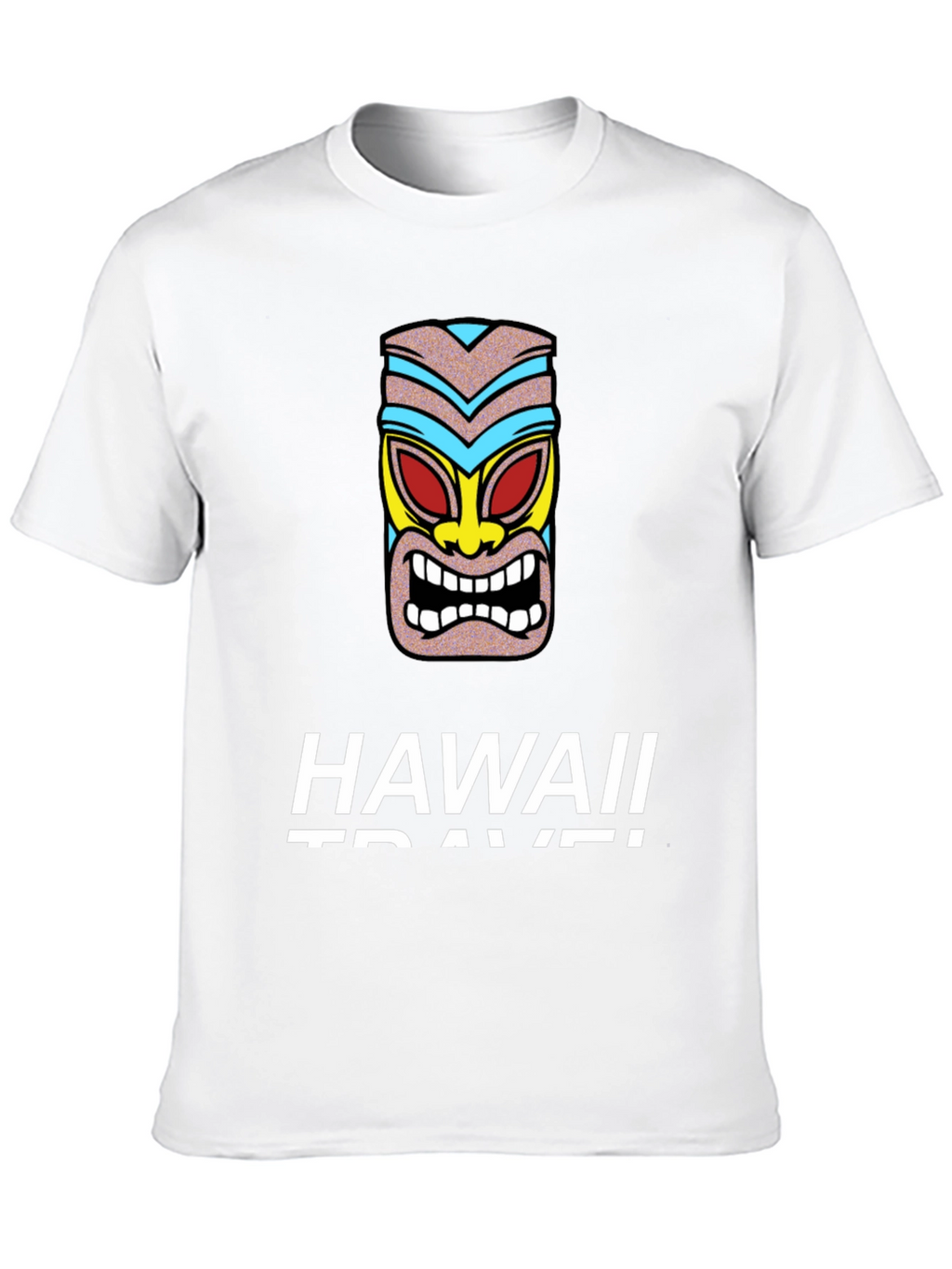 Hawaii Travel Tiki Graphic T-Shirt