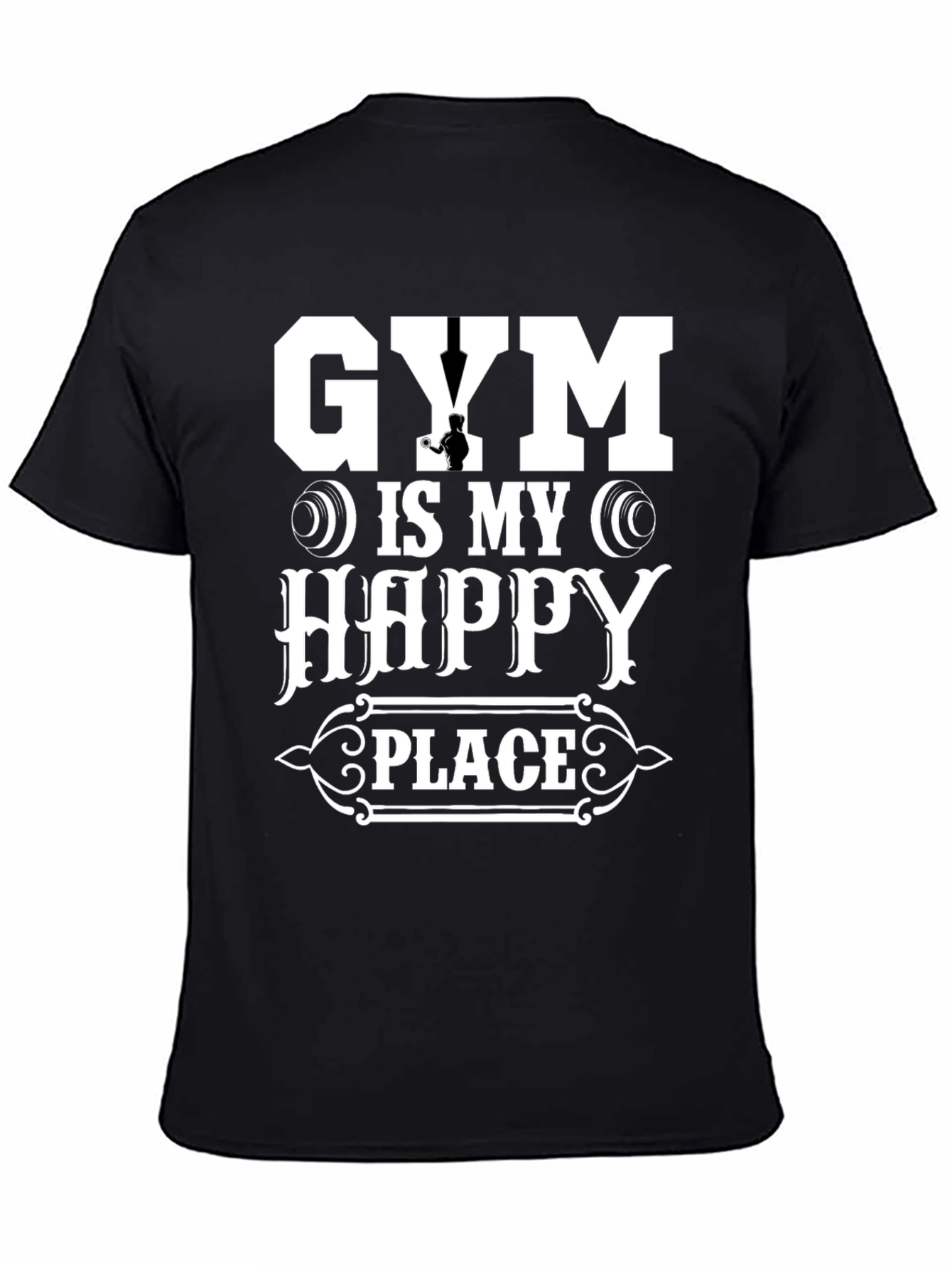 Gym is My Happy Place T-Shirt Workout Tee