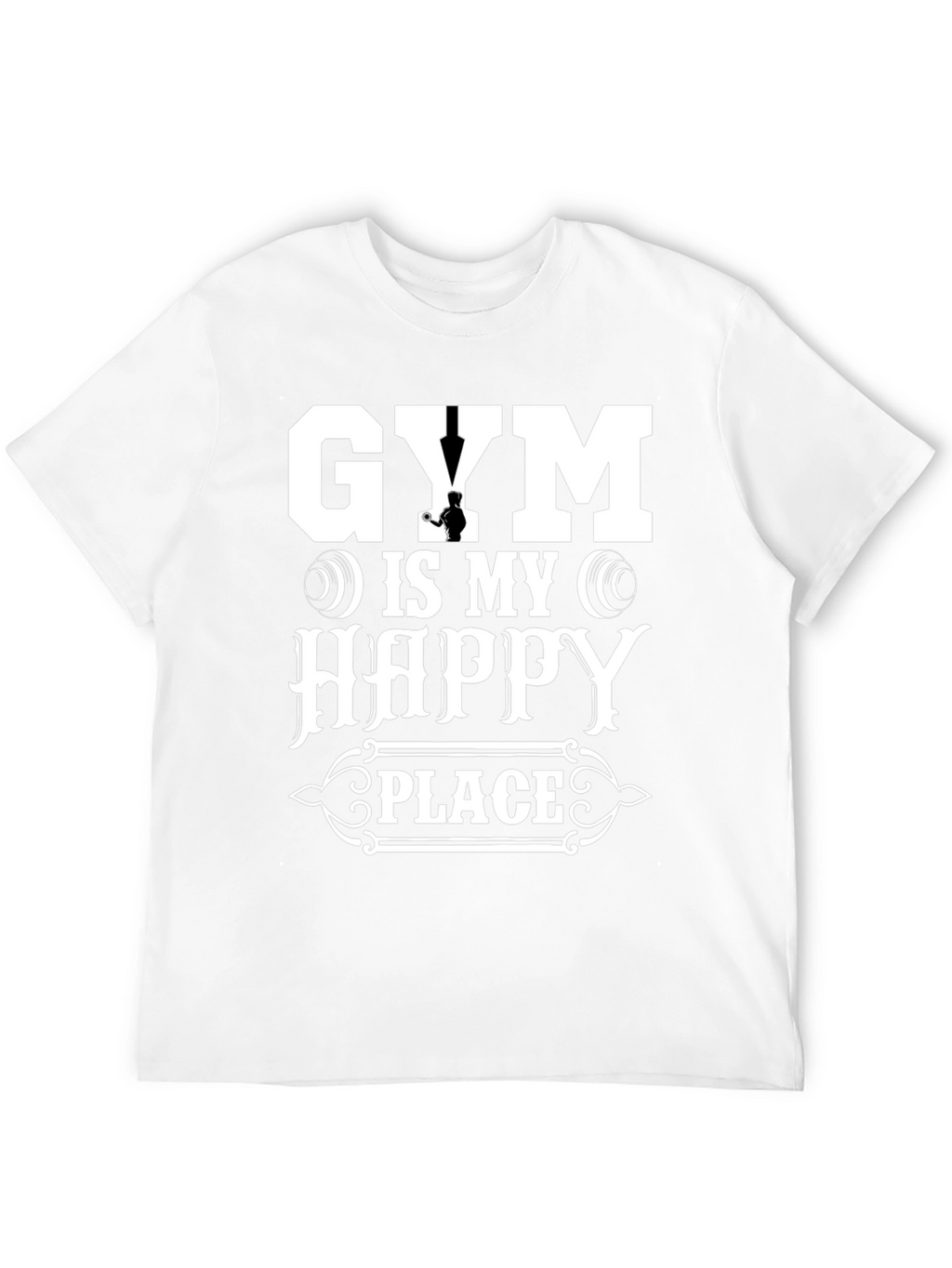 Gym is My Happy Place T-Shirt Workout Tee