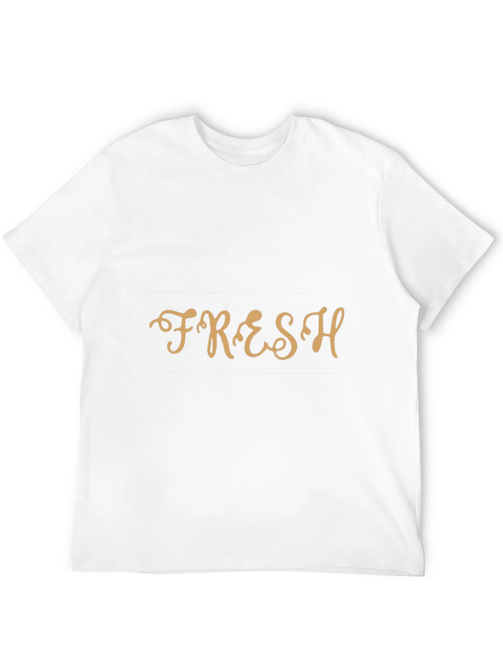 Fresh Graphic Tee - Black Crew Neck T-Shirt