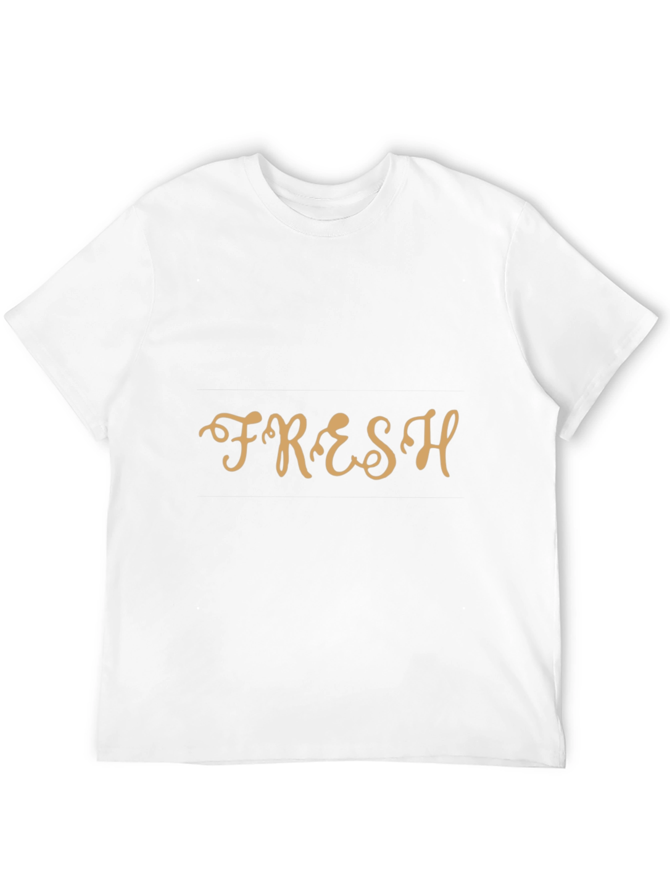 Fresh Graphic Tee - Black Crew Neck T-Shirt
