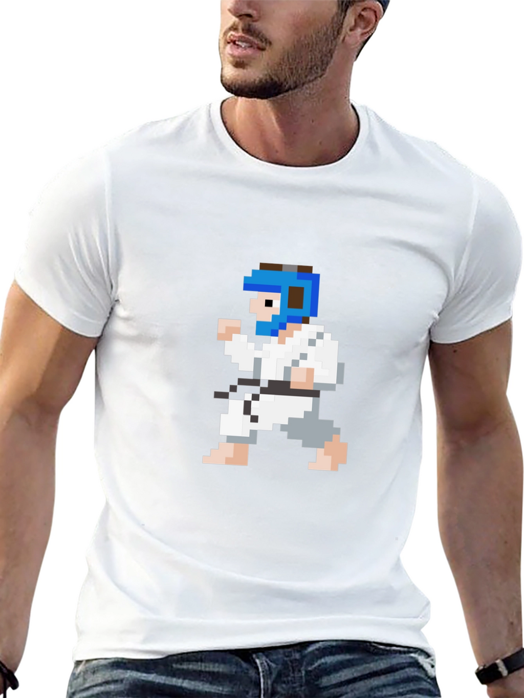 Pixel Karate T-Shirt - Retro Martial Arts Tee