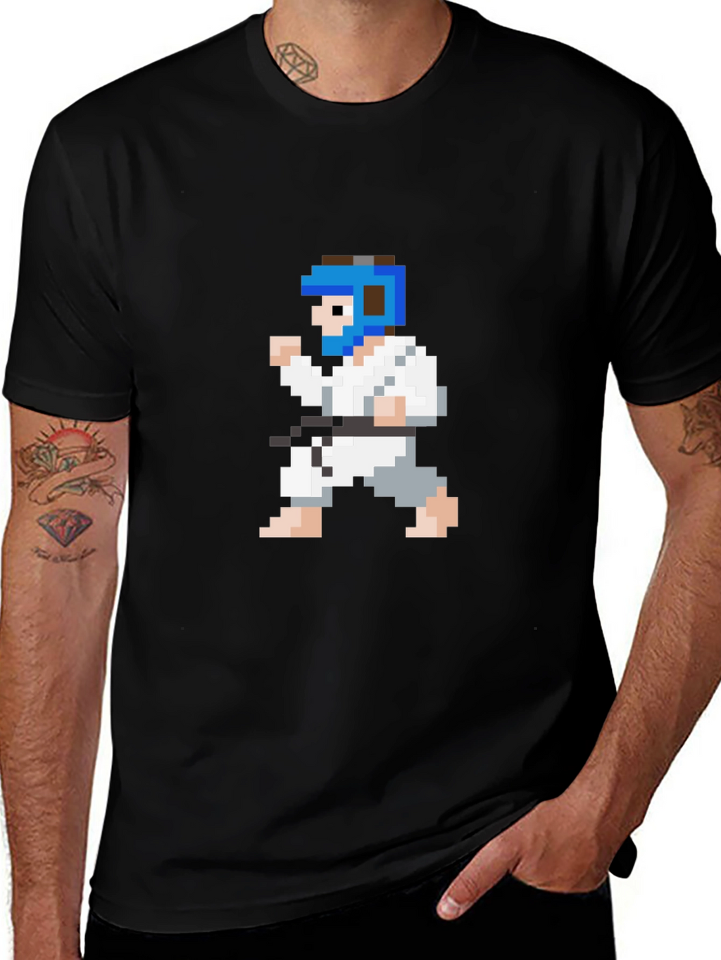 Pixel Karate T-Shirt - Retro Martial Arts Tee