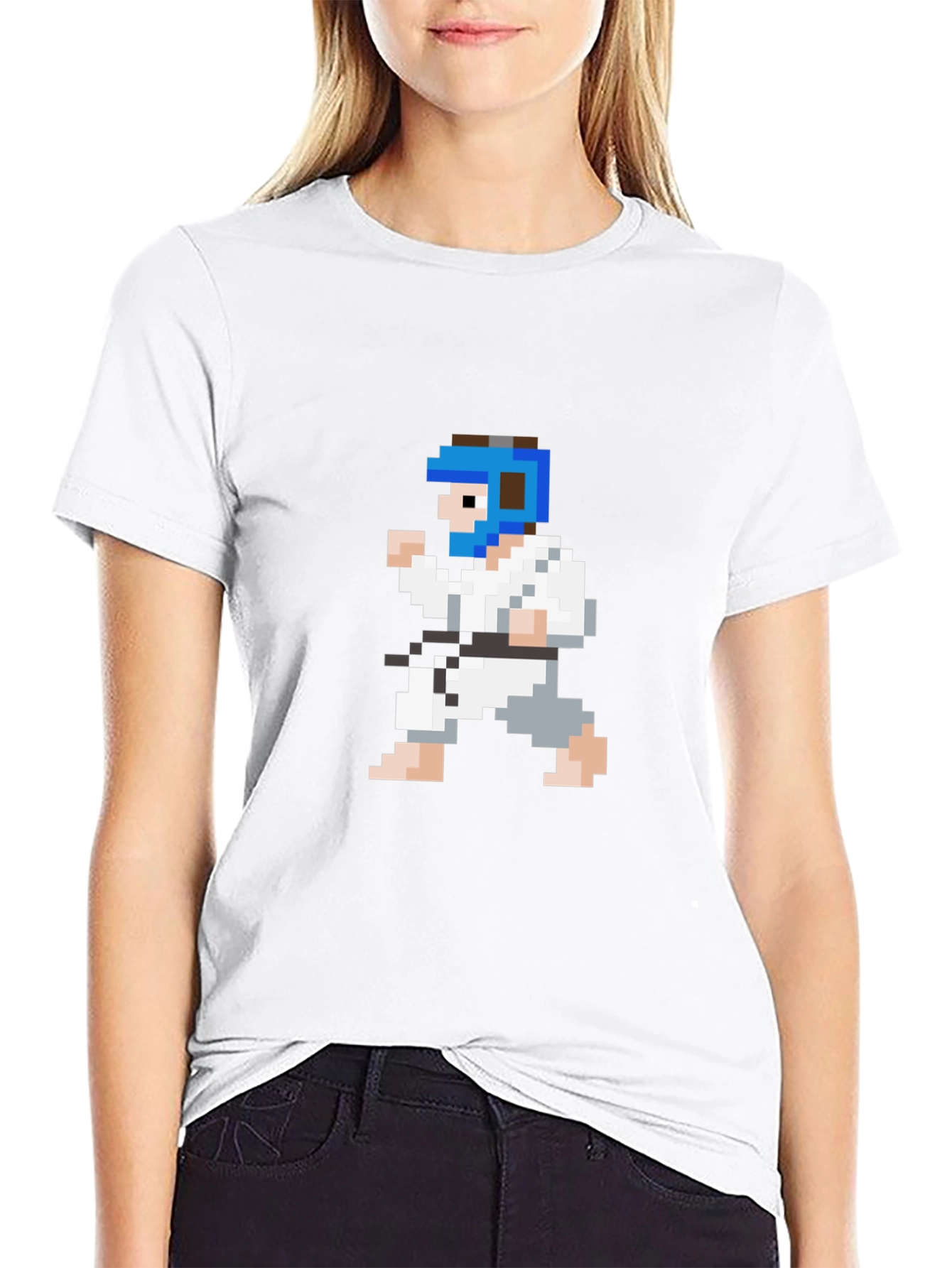 Pixel Karate T-Shirt - Retro Martial Arts Tee