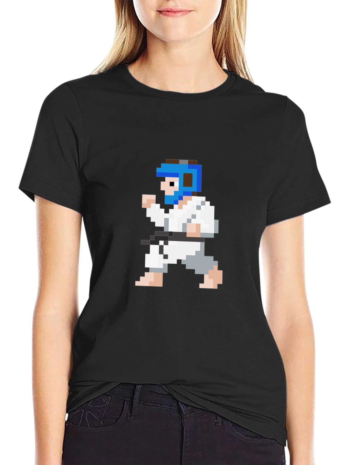 Pixel Karate T-Shirt - Retro Martial Arts Tee